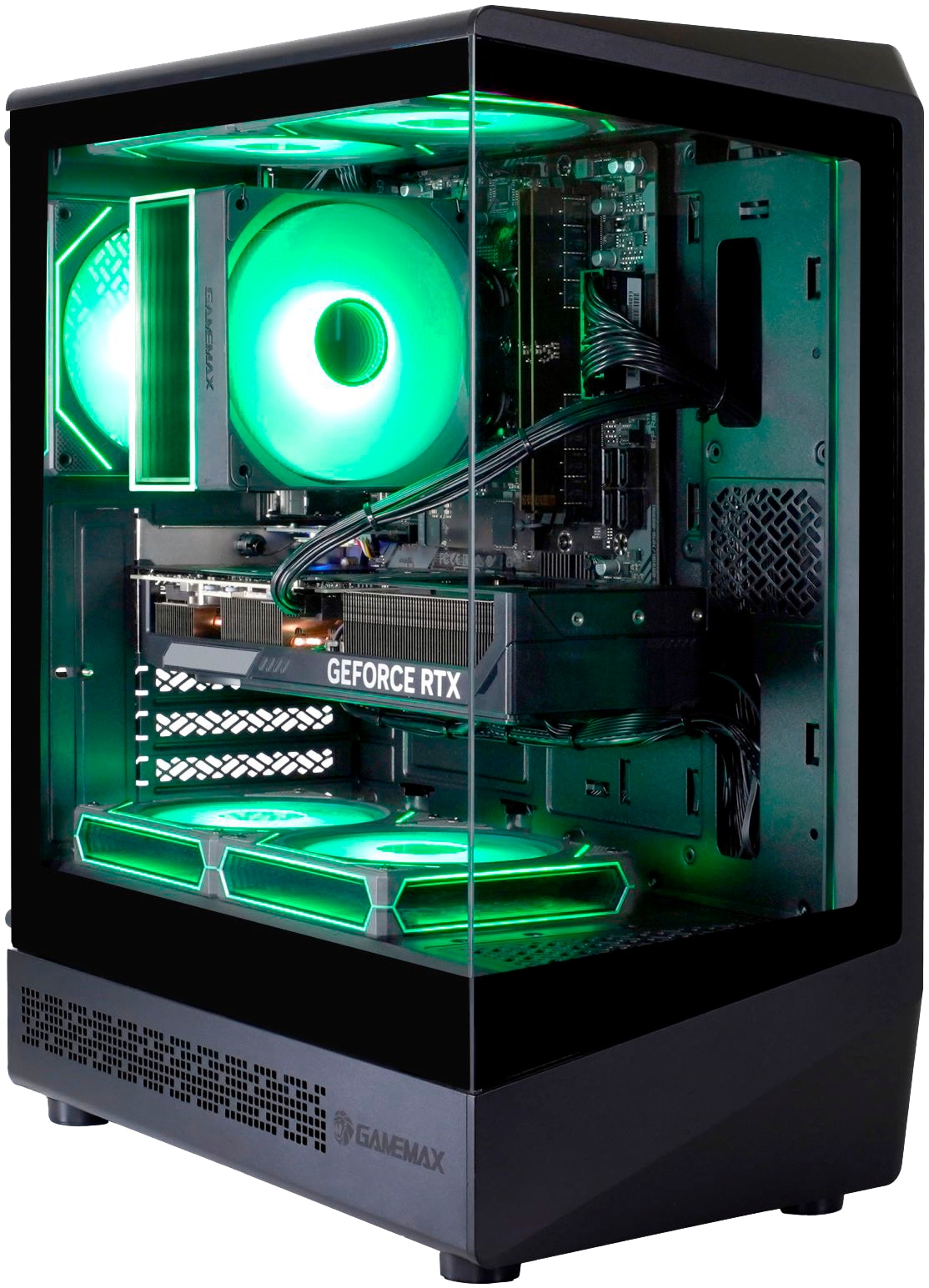 GAMEMAX Gaming-PC-Komplettsystem »MegaDeal VISTA COC 2853 AMD Ryzen 7 5700X 16GB 480GB SSD RTX 5060« 27 ″ AMD Ryzen 7 GeForce RTX 5060 16 GB RAM 480 GB SSD Windows 11 + MSI PRO MP272L LCD-Monitor, 68,6cm (27")