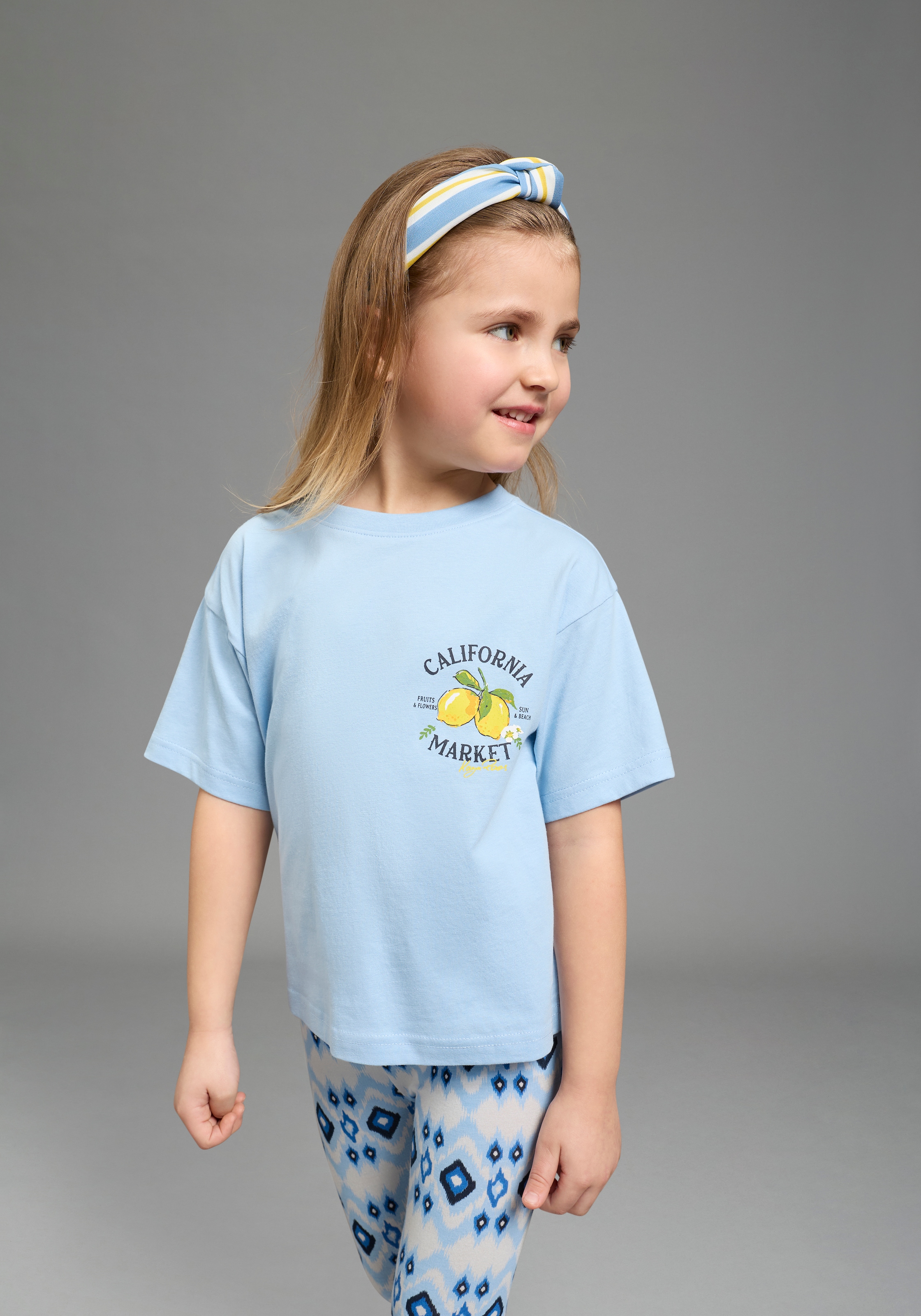 KangaROOS T-Shirt »Kangaroos 2er Pack T-Shirts mit Kirschen- und Zitronenprint« Packung, 2, 2 tlg. modischer Stil, Kurzarm, mit trendigen Drucken und Logodruck