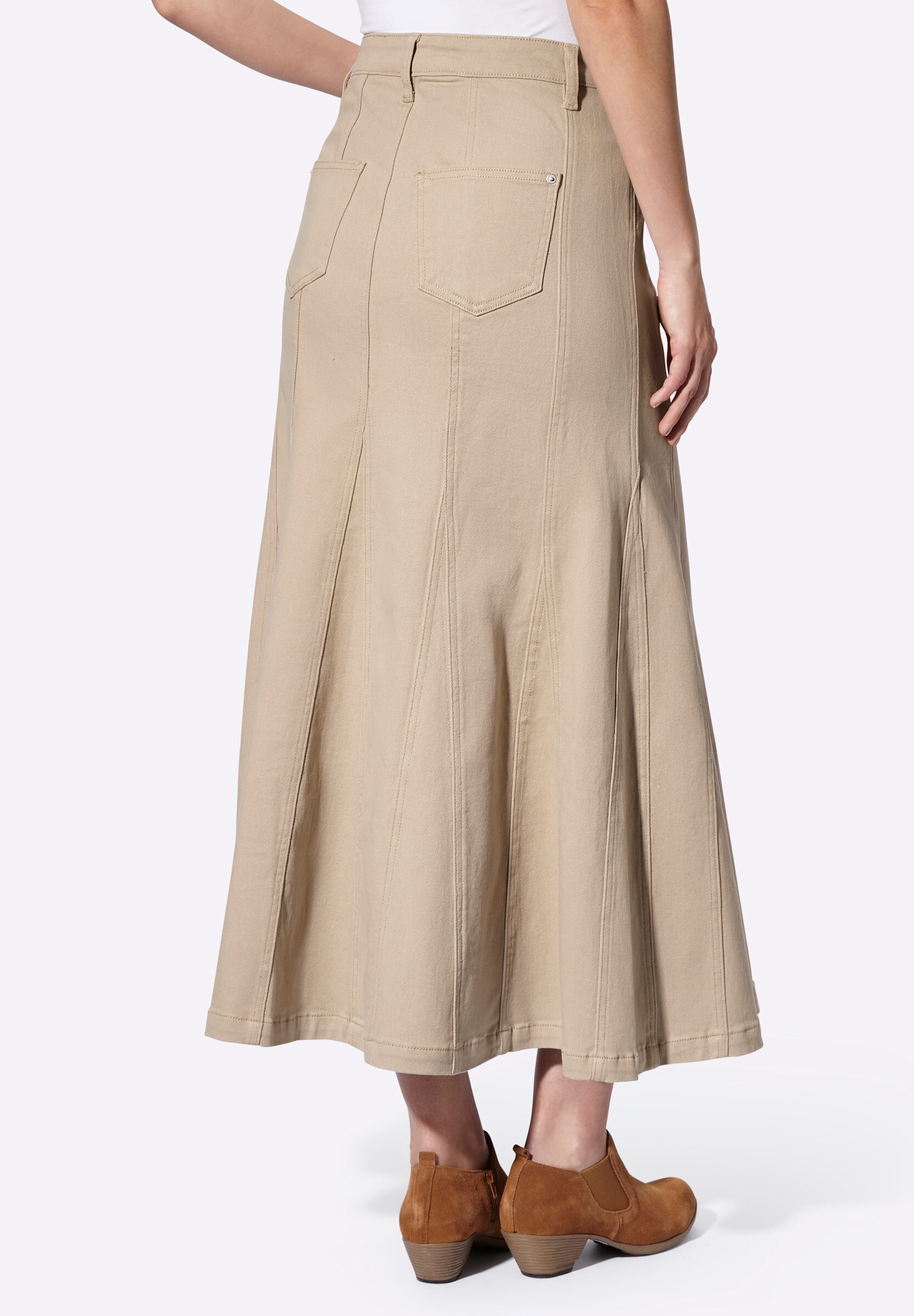 heine Bahnenrock »Twillrock Godetrock aus Twill«