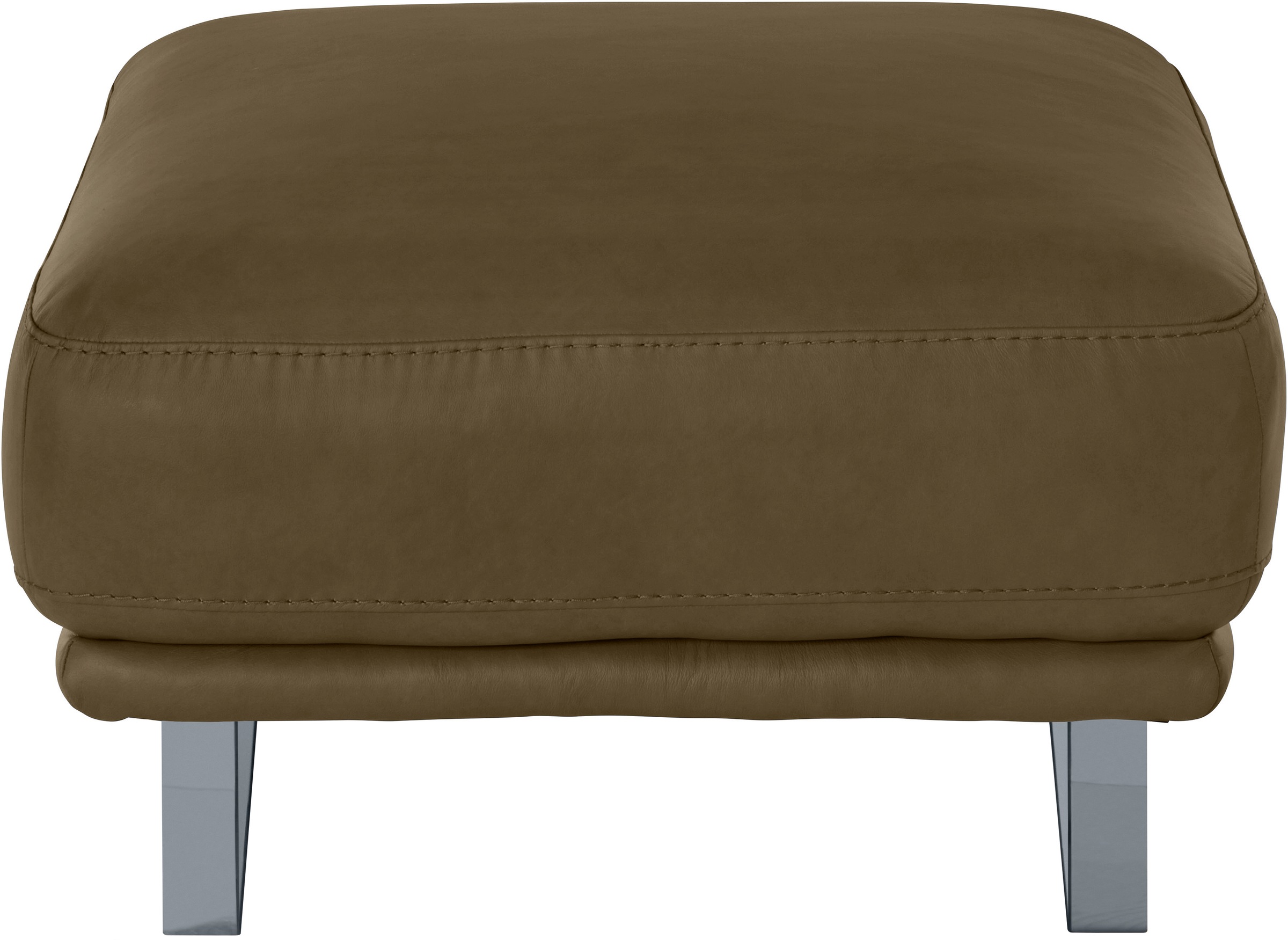 W.SCHILLIG Hocker »montanaa«, mit Metallkufen in Silber matt, Breite 71 cm
