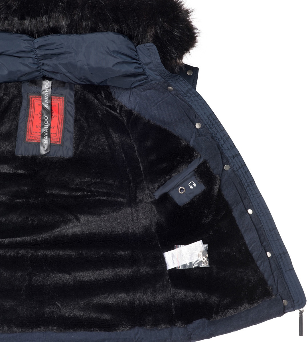Navahoo Steppjacke »Navahoo Chloe warme Damen Winter Jacke Parka Mantel Stepp Kurzjacke gefüttert NEU B301«