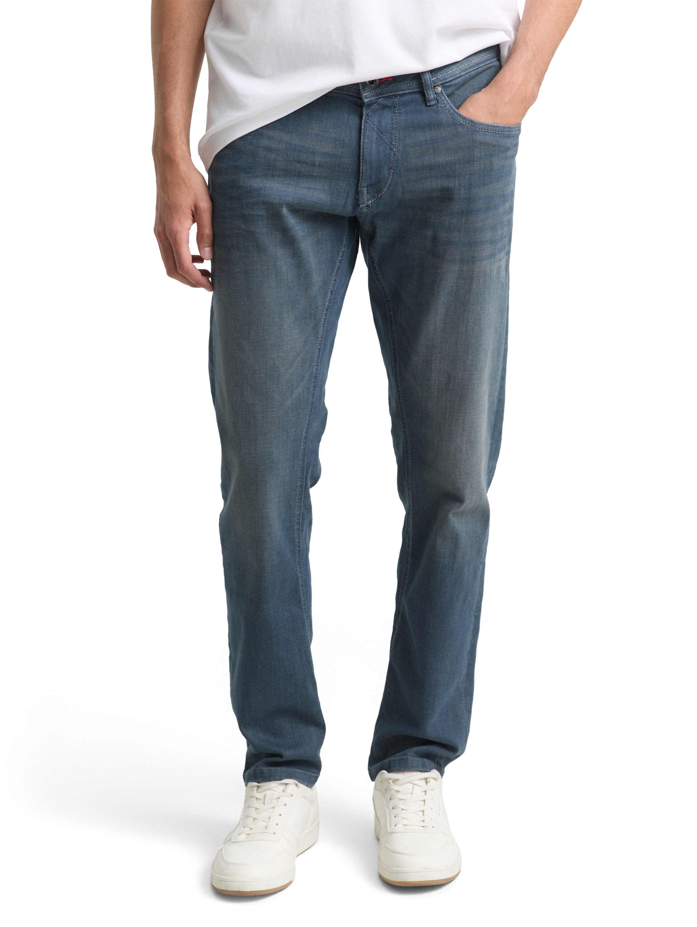 TOM TAILOR, Herren, Tapered-fit-Jeans, dark stone blue grey denim, Länge 30, 30 - Länge 30, dark stone blue grey denim, Jeans von TOM TAILOR DENIM