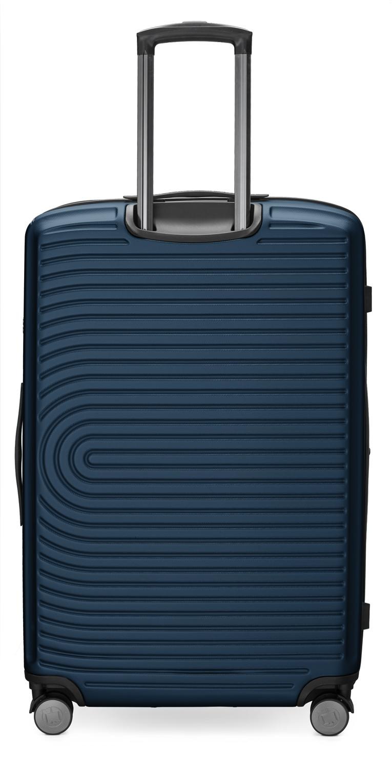 Hauptstadtkoffer Hartschalen-Trolley »Mitte, dunkelblau, 77 cm«, 4 Rollen, Hartschalen-Koffer Reisegepäck TSA Schloss Volumenerweiterung