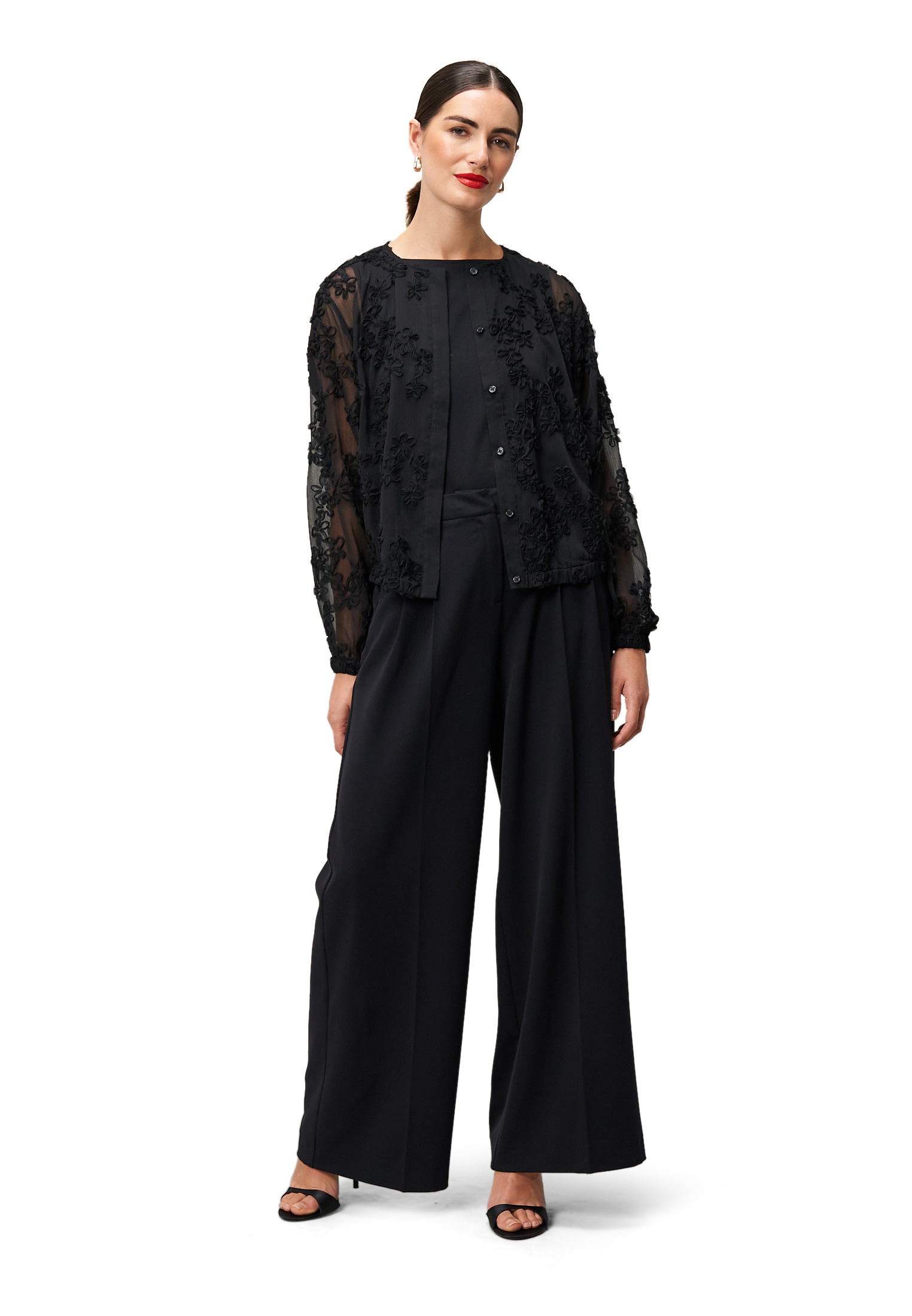 Zero Chiffonbluse »Chiffonbluse mit Blumenmuster«