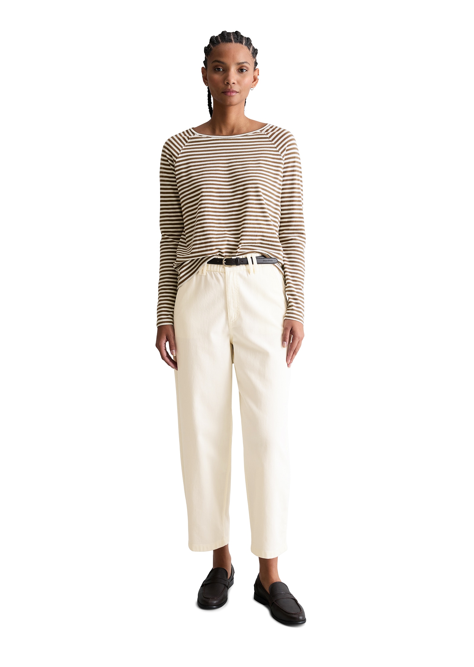 Marc O'Polo DENIM Longsleeve relaxed fit aus Loose Knit Jersey