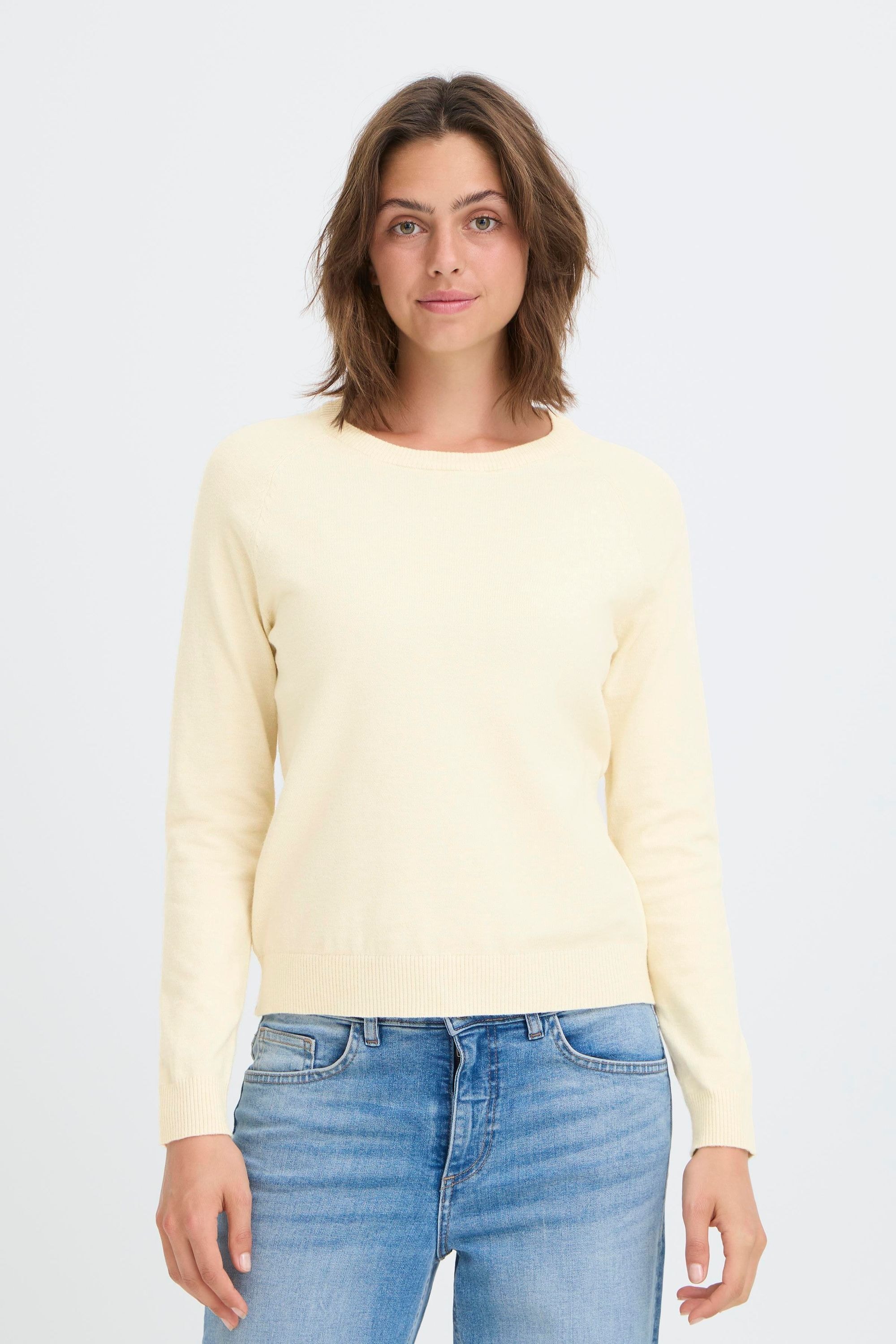 OXMO Strickfleece-Pullover »Strickpullover OXBMMNORA RAGLAN JUMPER«