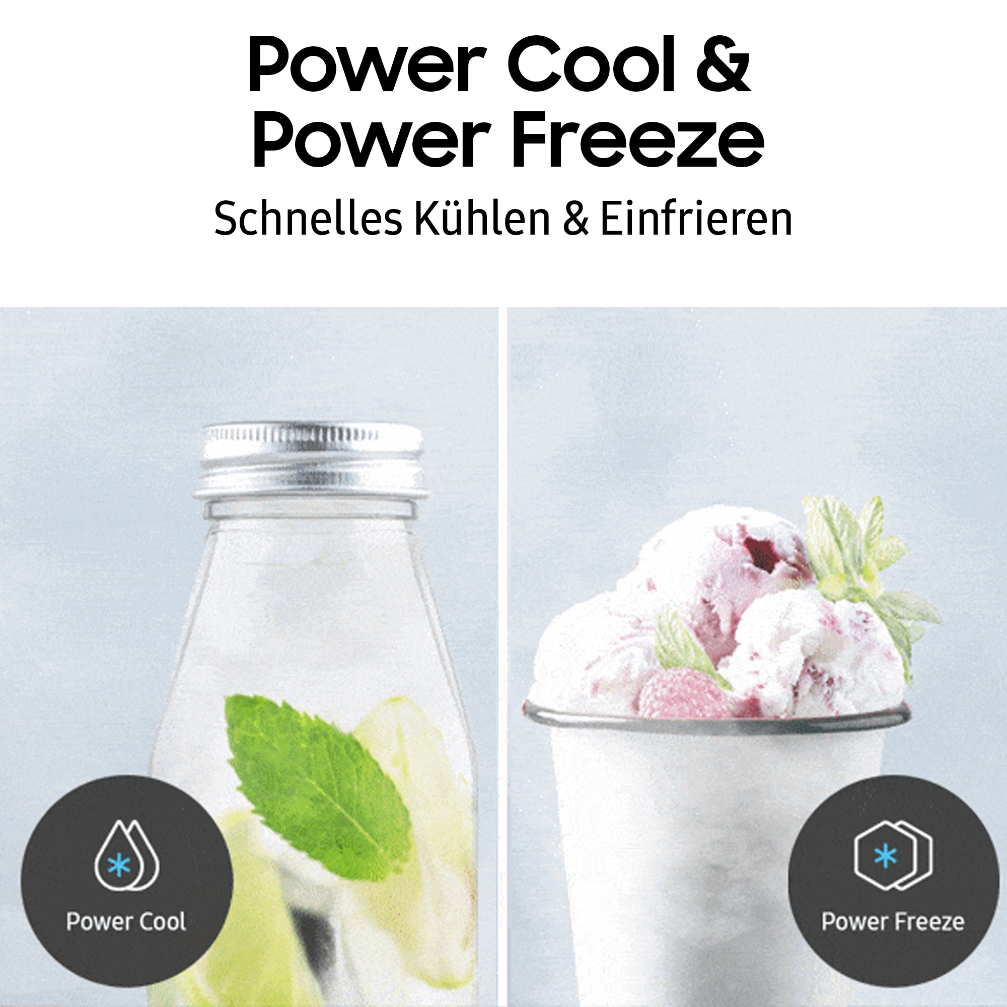 Samsung Einbaukühlgefrierkombination BRB8OF »BRB80F26BDFO«, Twin Cooling Plusᵀᴹ ‑ Verlängert Frische und Geschmack