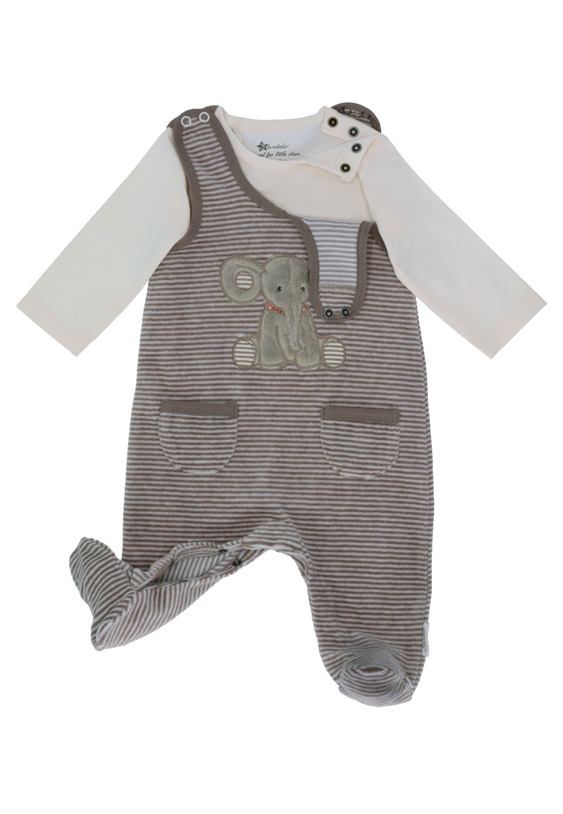 Sterntaler® Overall »Strampler-Set Nicki Eddy«