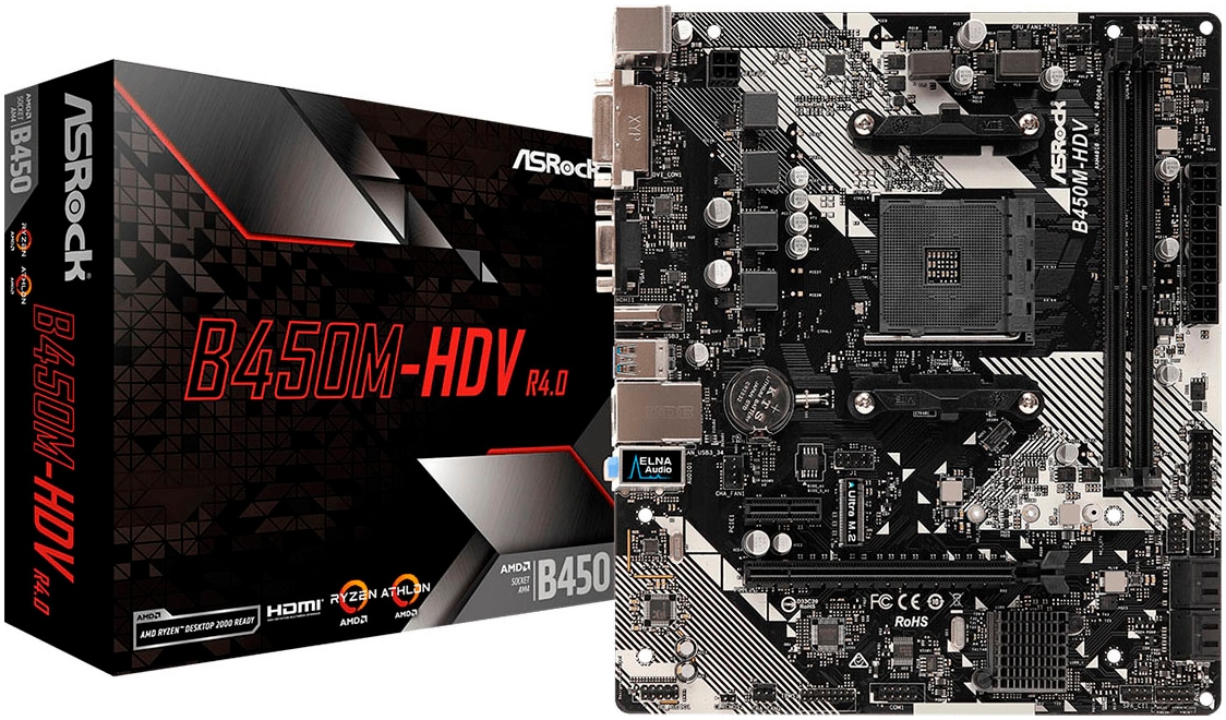 Asrock Mainboard »B450M-HDV R4.0«