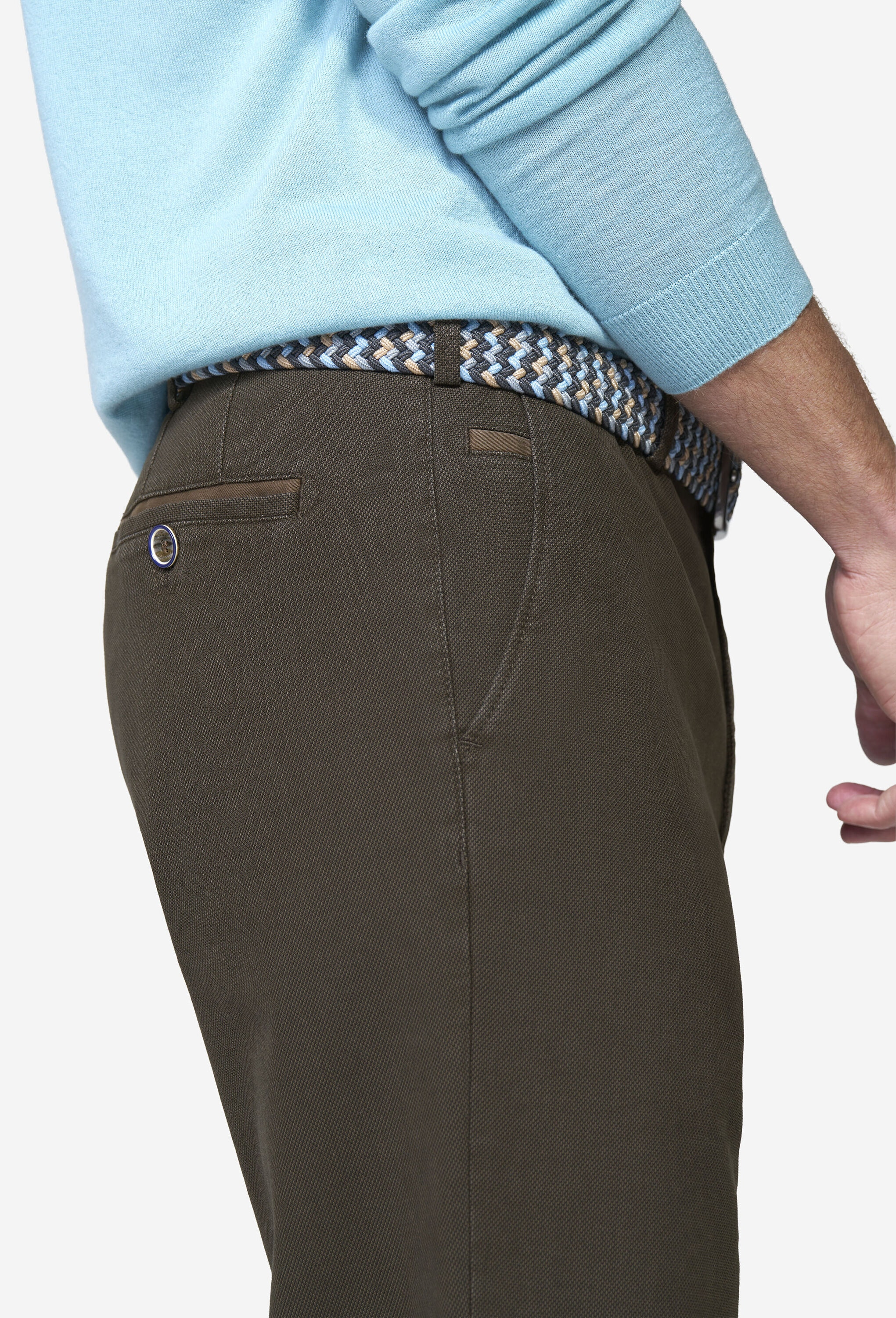 MEYER Chinohose »Roma 2-5628«  raffiniert eingearbeitete Micro Structure