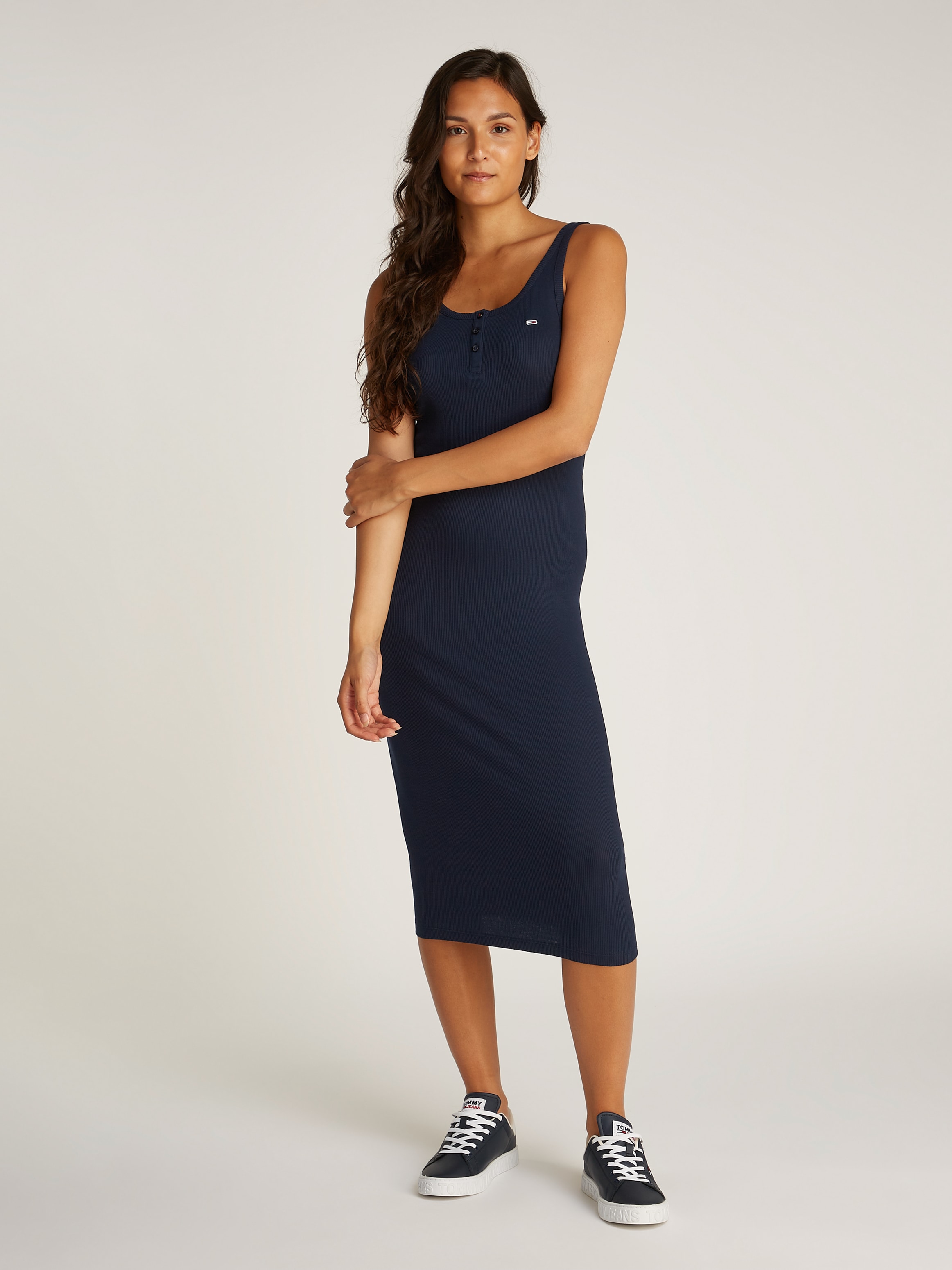 Tommy Jeans Jerseykleid »TJW BUTTON TANK DRESS«, mit Knopf