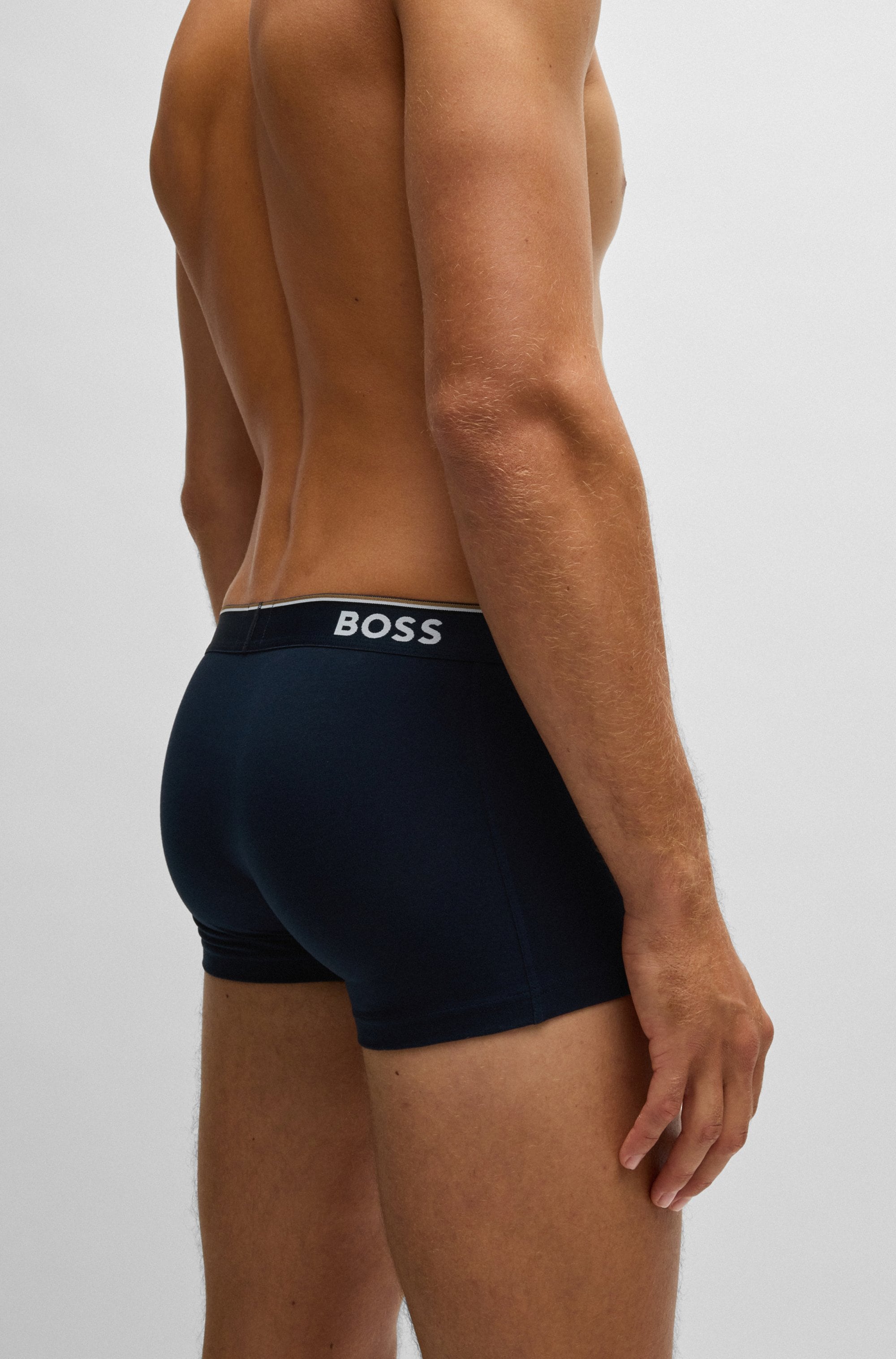 BOSS Boxer »TRUNK 3 PACK«, (3 St.), BOSS Schriftzug auf dem Bund