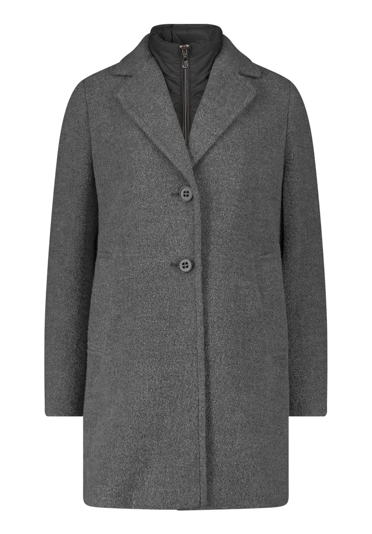 Wolljacke, mit integriertem Stehkragen