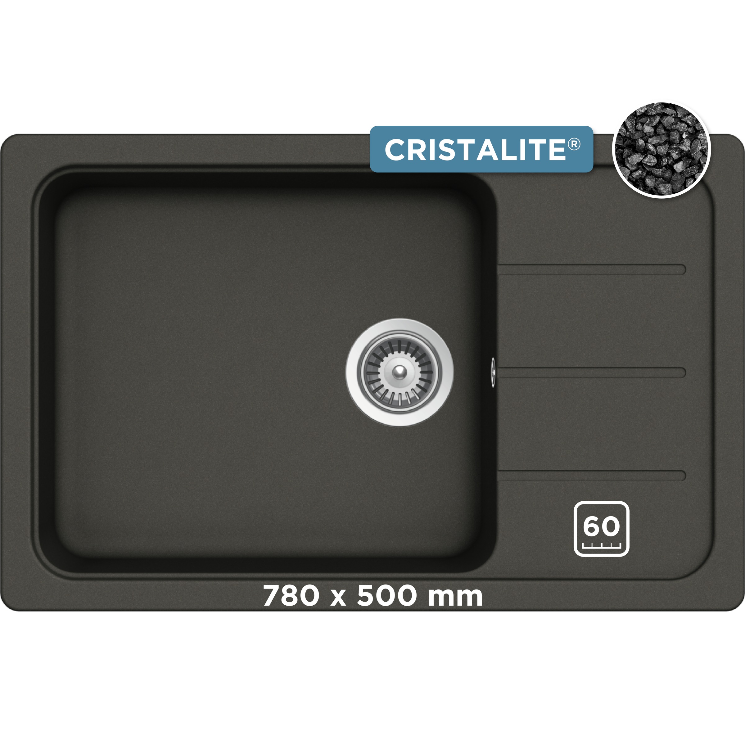 Schock Granitspüle "Formhaus D-100LS" für kleine Küchen