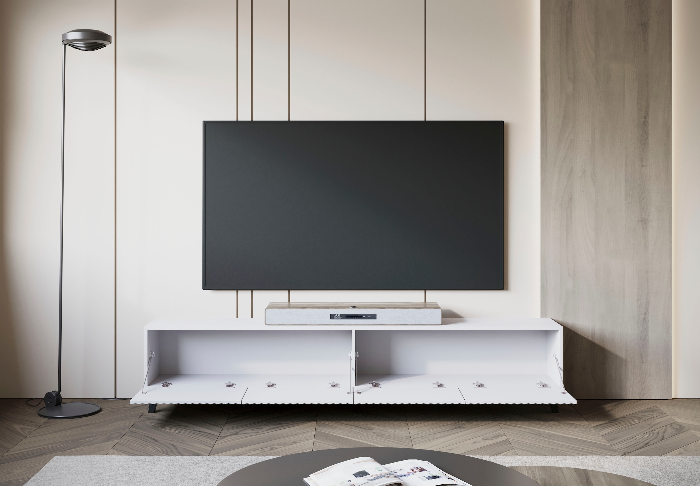 INOSIGN Lowboard »PHUKET« TV-Board mit Strukturfront, Breite ca. 190 cm