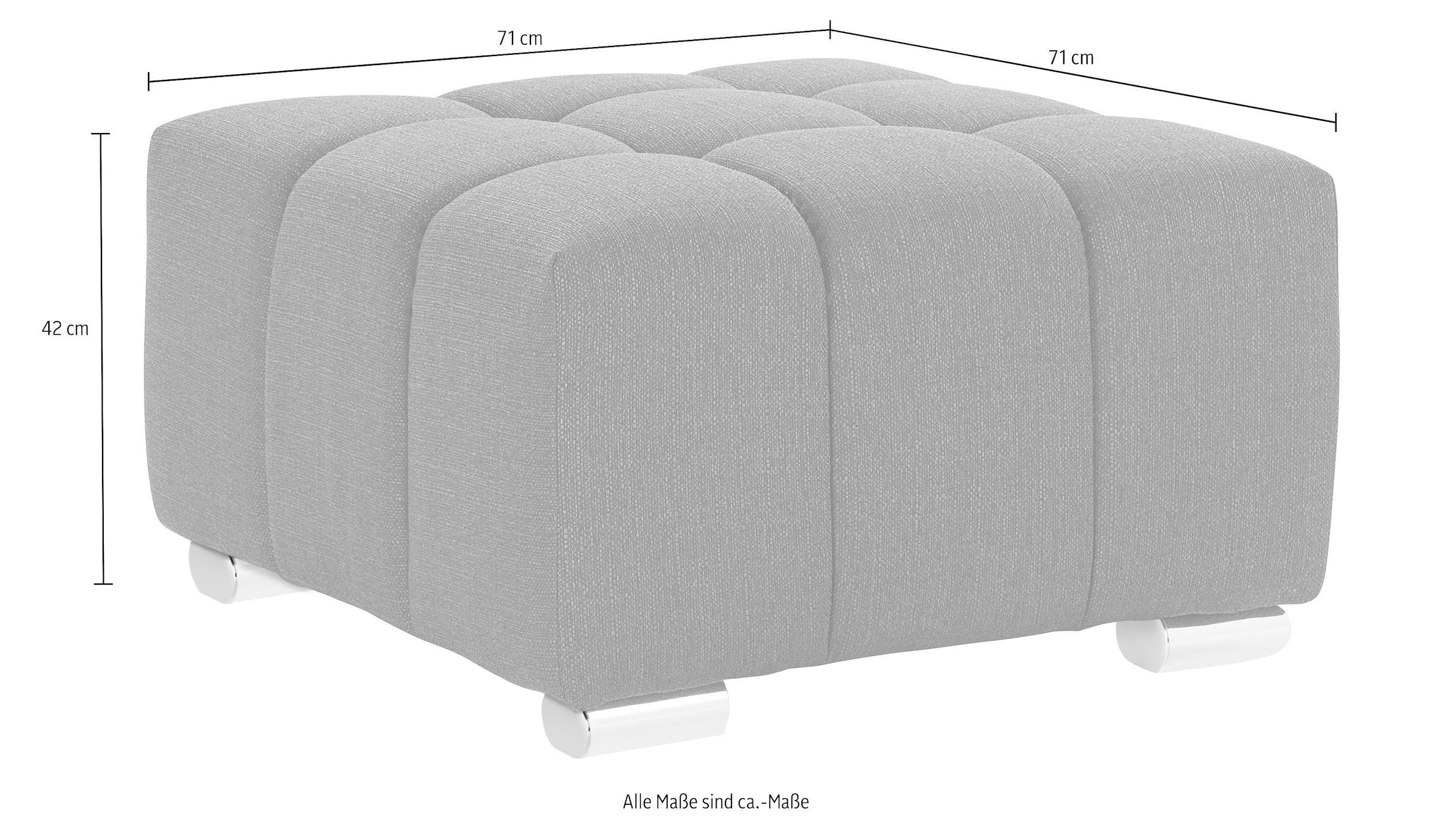 exxpo - sofa fashion Hocker »Elias hochwertig und elegant, mit tollem Sitzkomfort«