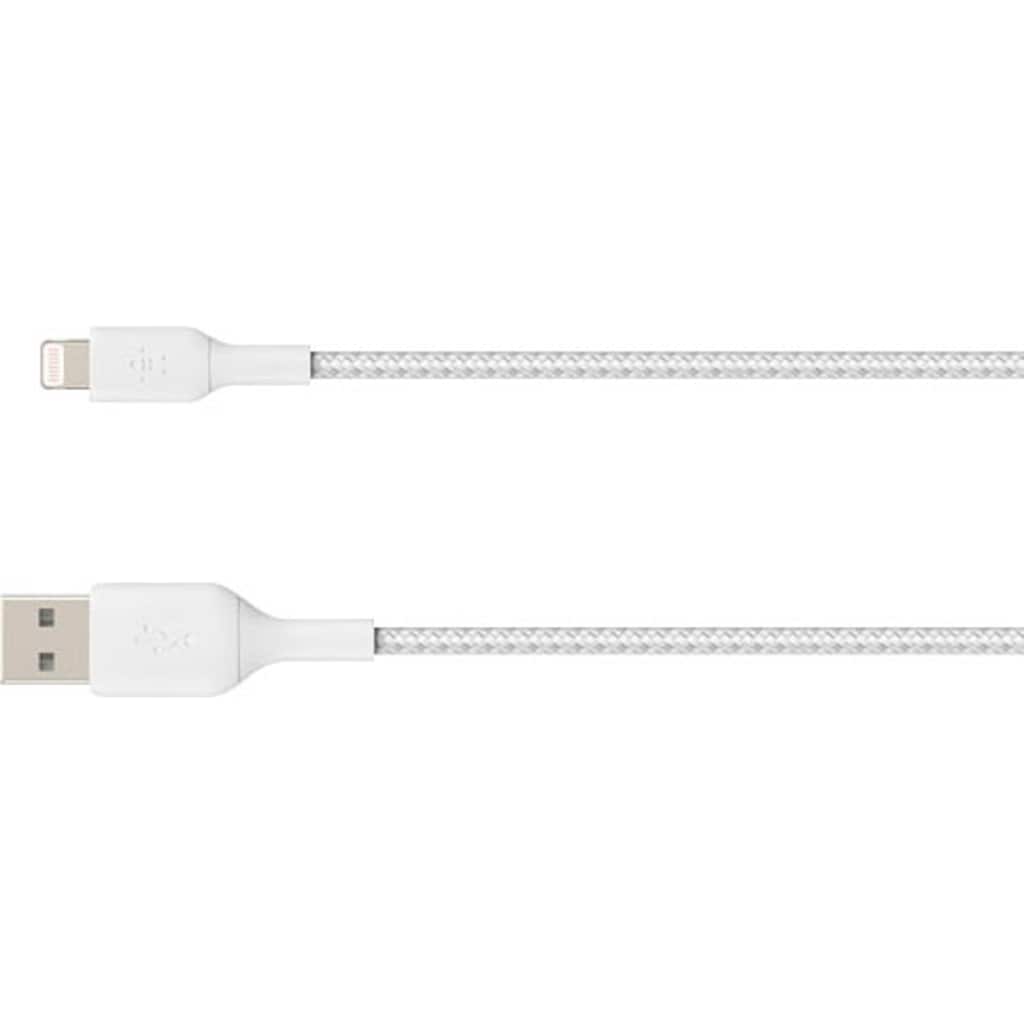 Belkin Smartphone-Kabel »Lightning Lade/Sync Kabel ummantelt mfi 15cm«, USB Typ A, Lightning, 15 cm