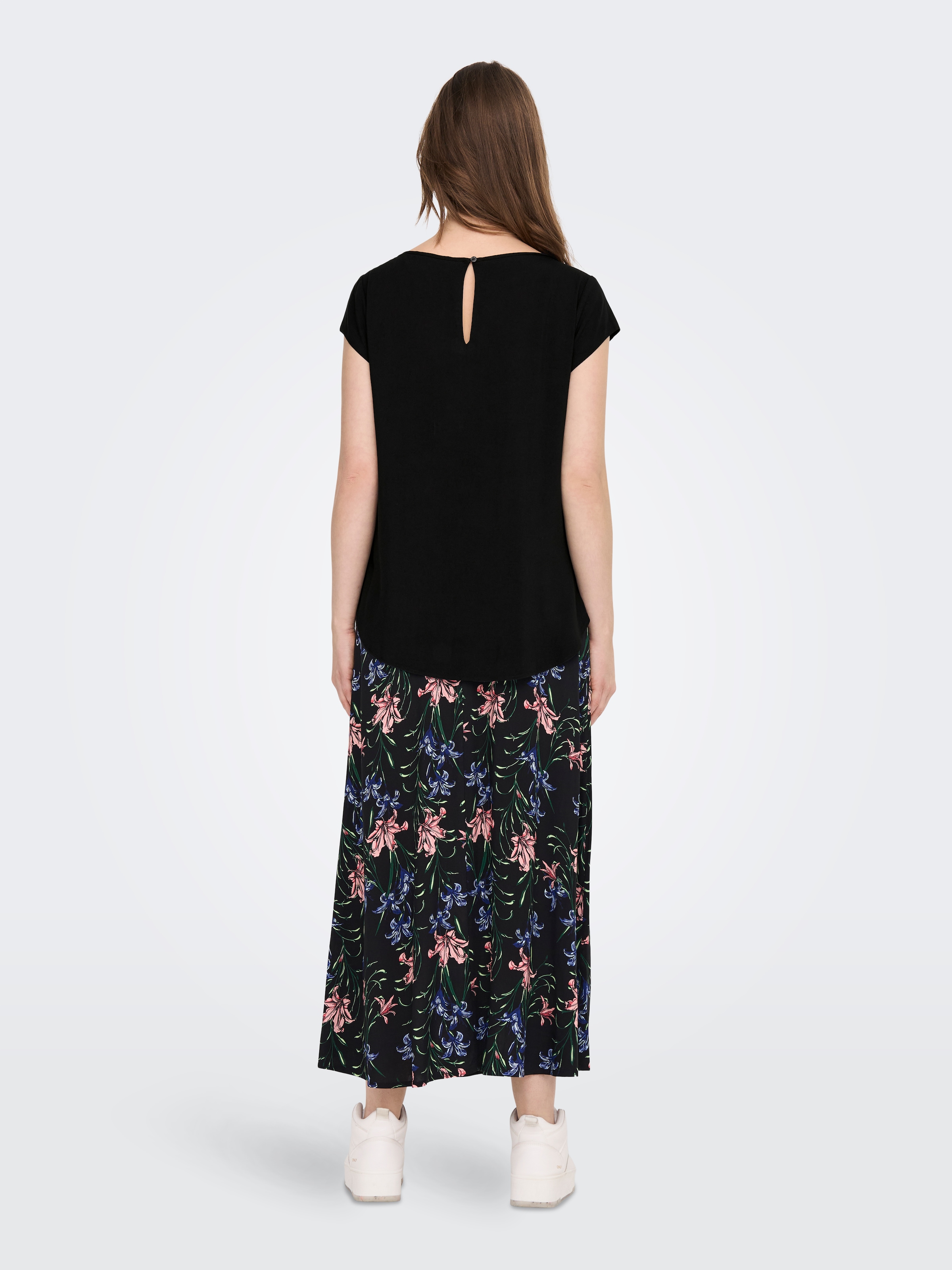 ONLY Blusenshirt »ONLNOVA LIFE VIS S/S TOP SOLID«