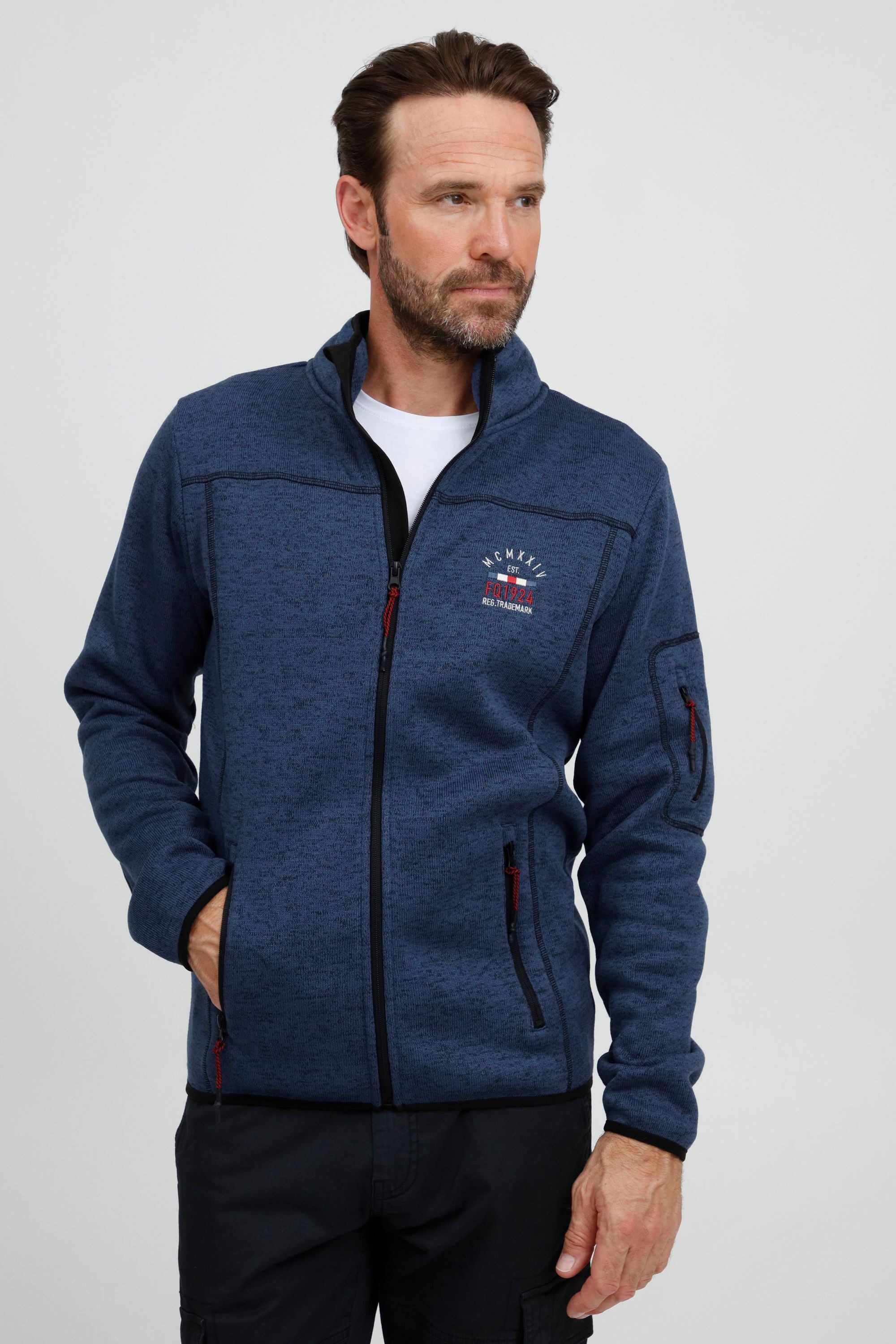 FQ1924 Fleecejacke »Fleecejacke FQBikker«, ohne Kapuze