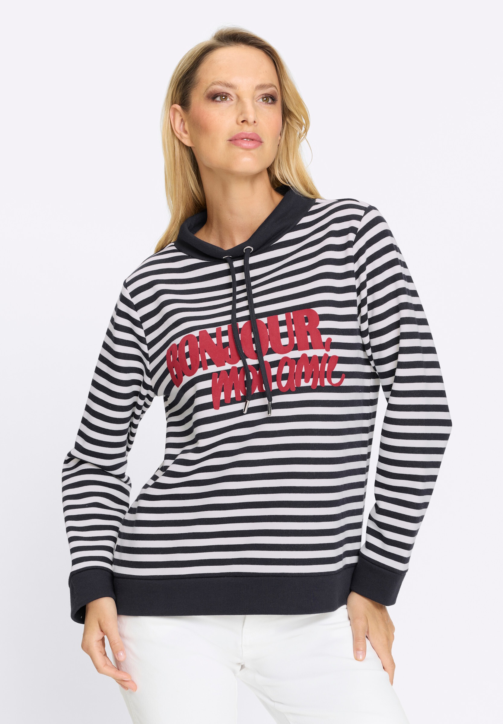 heine Hoodie »Sweatshirt Sweatshirt mit Ringelmuster«
