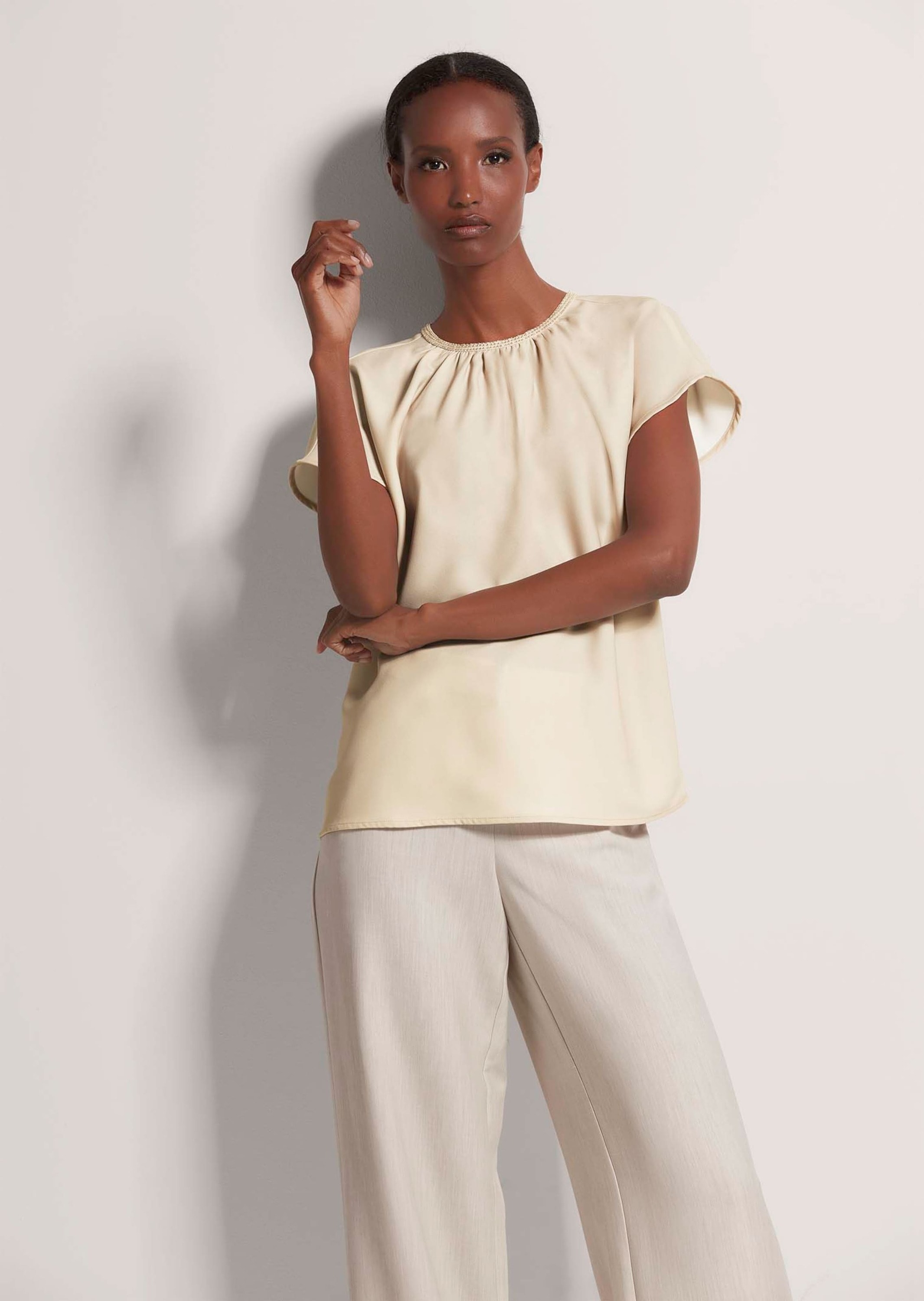 MADELEINE Shirtbluse »Blusenshirt Blusenshirt mit Glanz-Akzent«