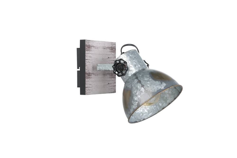 EGLO Wandstrahler »BARNSTAPLE«, 1 flammig, Leuchtmittel E27 | ohne Leuchtmittel, Wandspot aus Stahl, schwenkbar, exkl. E27 (max. 40W), Lampe, Spot