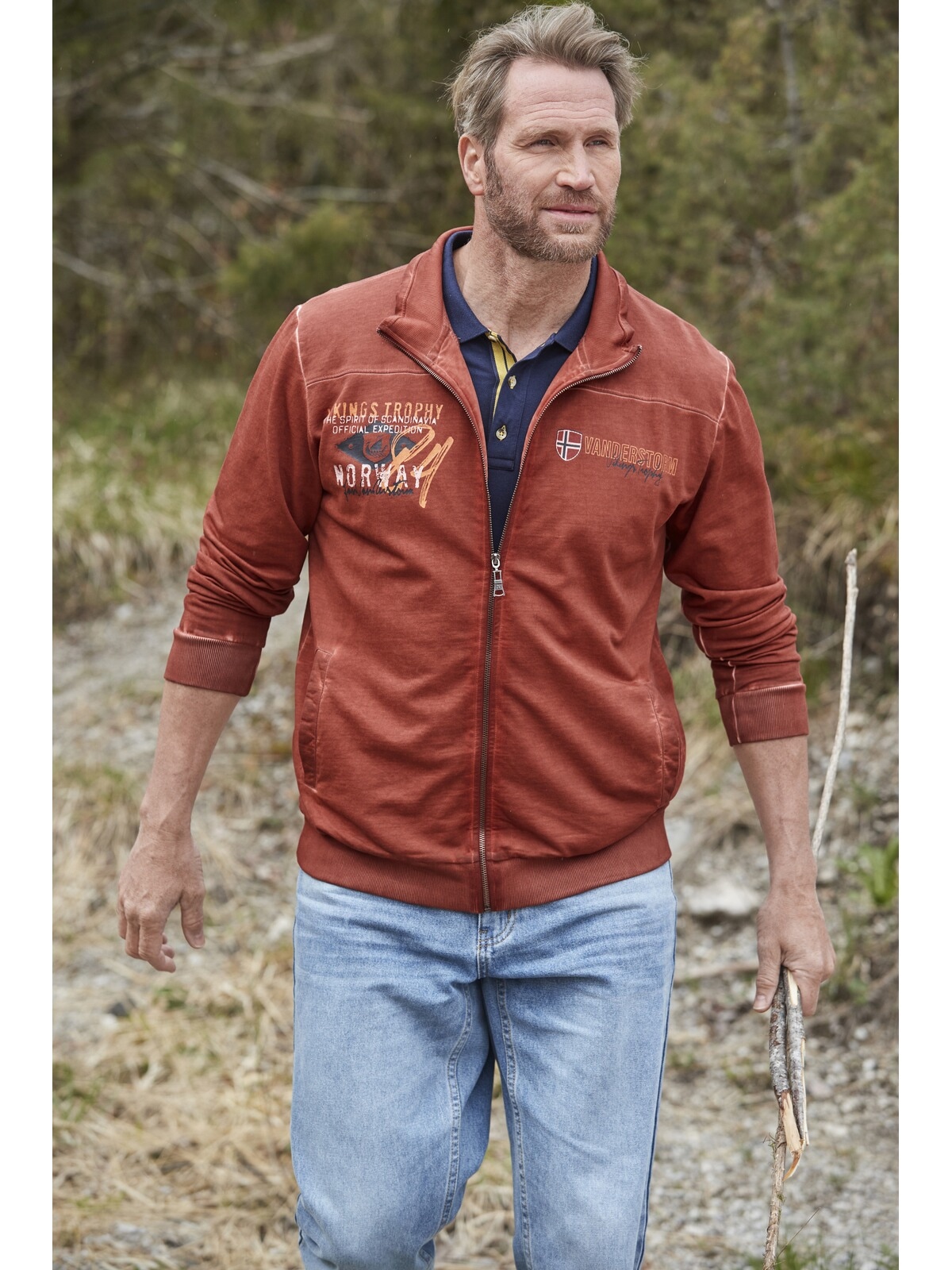 Jan Vanderstorm Sweatjacke »Sweatjacke SIVID«