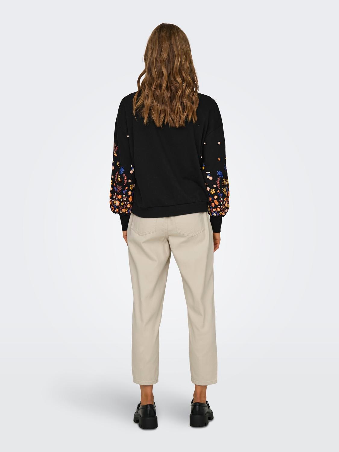 ONLY Sweatshirt »ONLBROOKE L/S O-NECK FLOWER SWT«