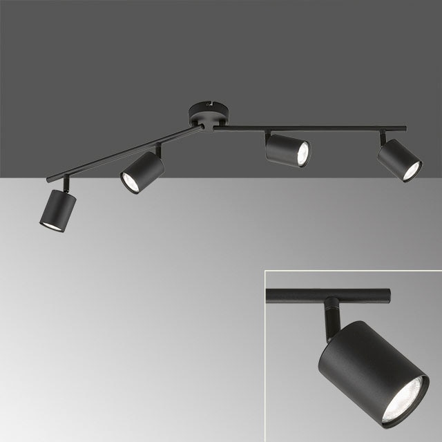 FISCHER & HONSEL Deckenspots »Vano«, 4 flammig, Leuchtmittel GU10 | LED wechselbar