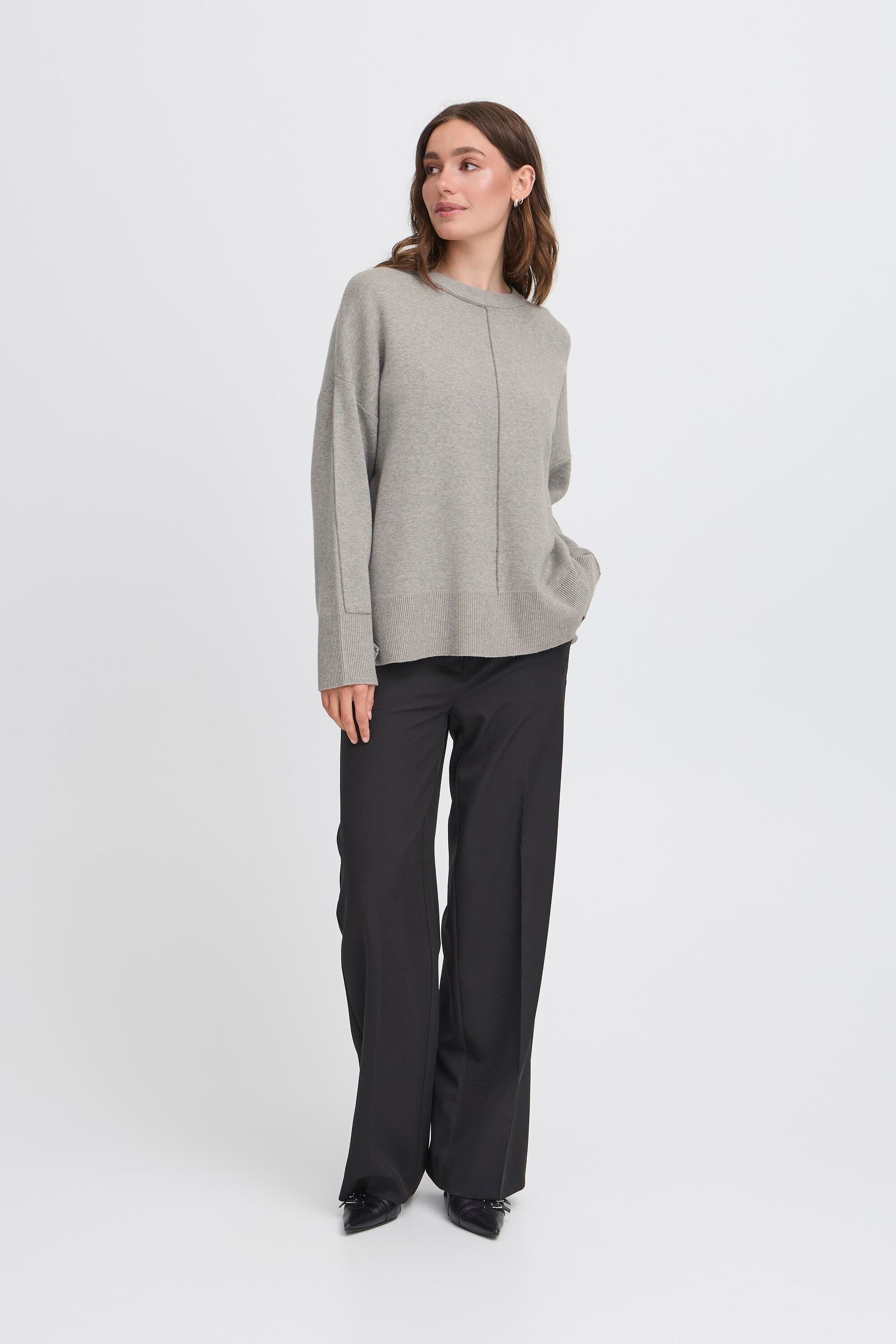 Ichi Strickpullover »Damen Langarm IHBALLIA«