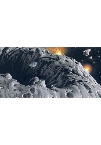 Komar Fototapete »Star Wars Classic RMQ Asteroid«, futuristisch-mehrfarbig-Weltall kaufen