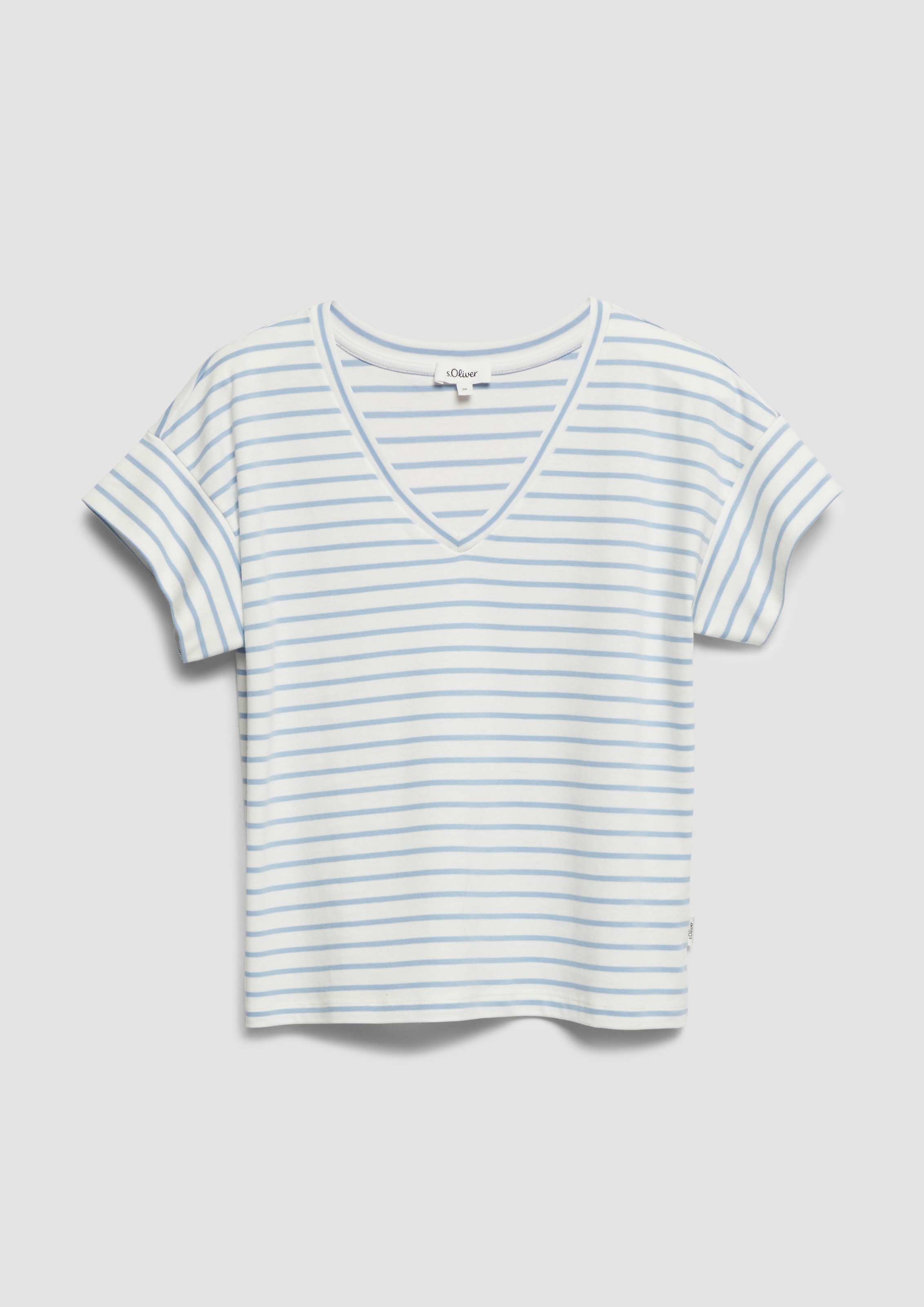 s.Oliver Kurzarmshirt Sommershirt in Streifen-Optik