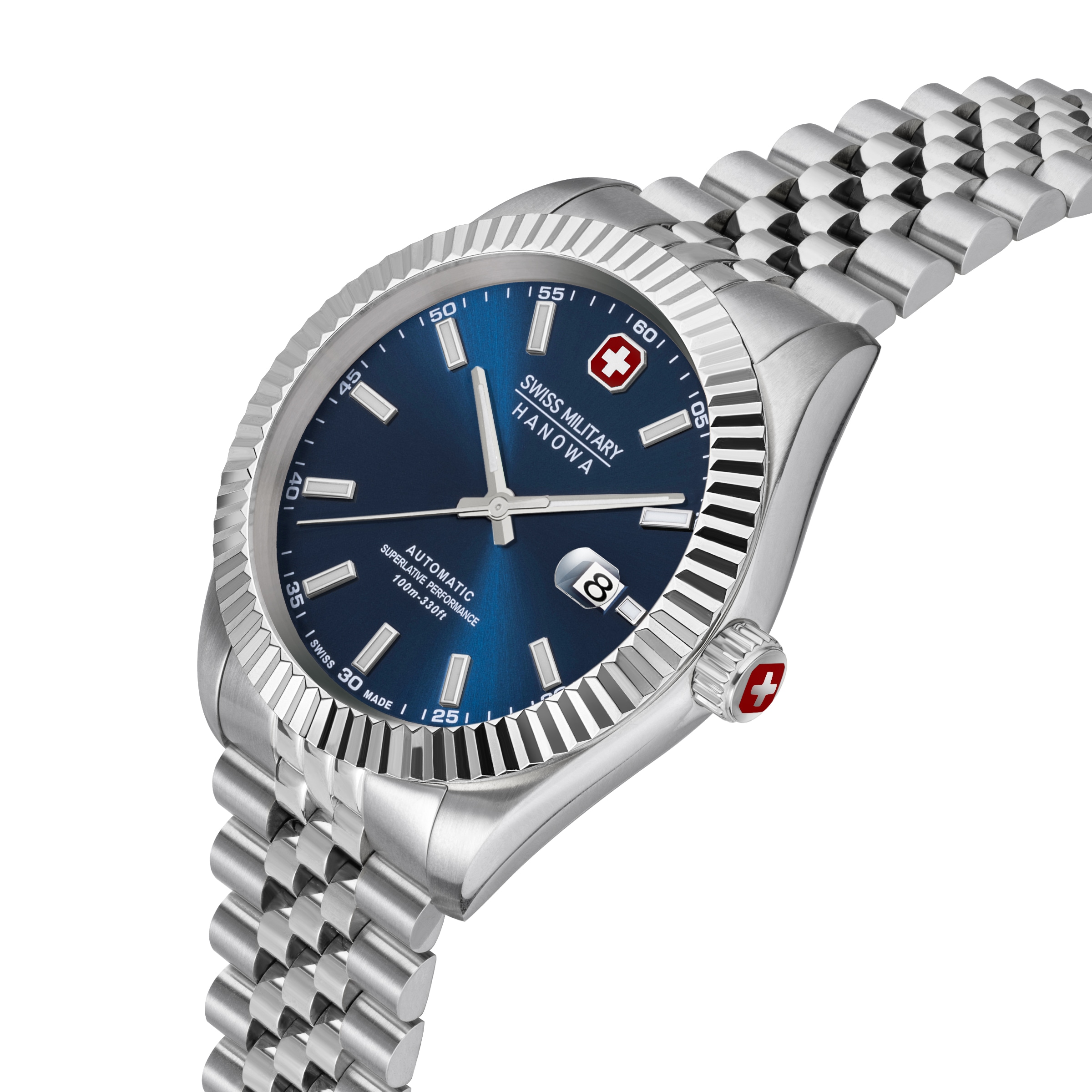 Swiss Military Hanowa 1100000002199 »Diligenter« Armbanduhr, Herrenuhr, Swiss Made, Mechanische Uhr, Edelstahlarmband
