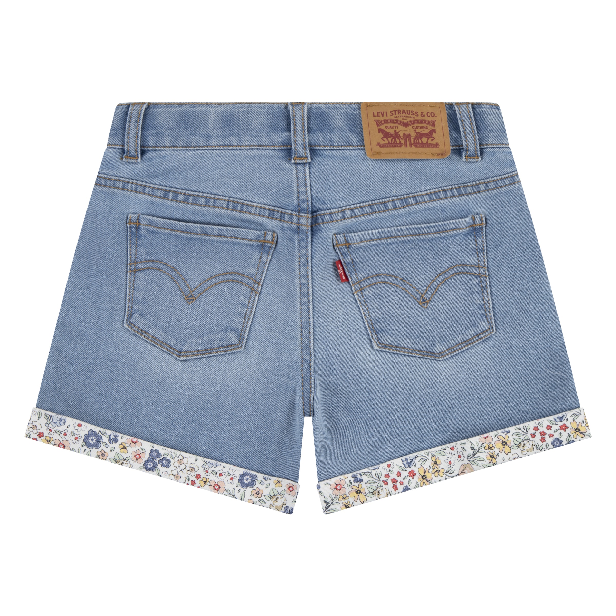 Levi's® Kids Jeansshorts »LVG PRINT BLOCK MOM SHORT« mit kontrastfarbenen Details
