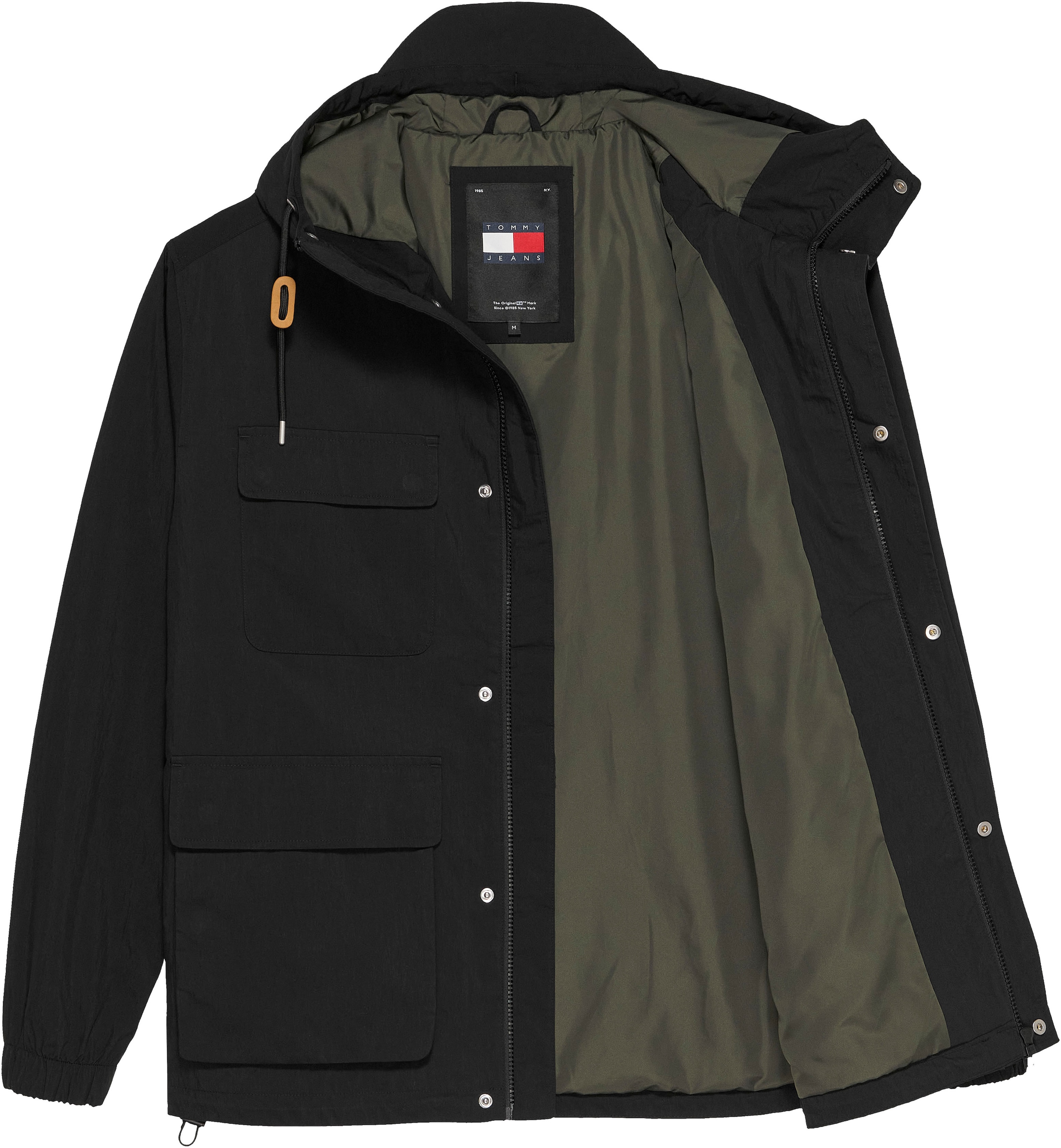 Tommy Jeans Parka »TJM UTILITY PARKA«, mit Kapuze, mit Logoprägung