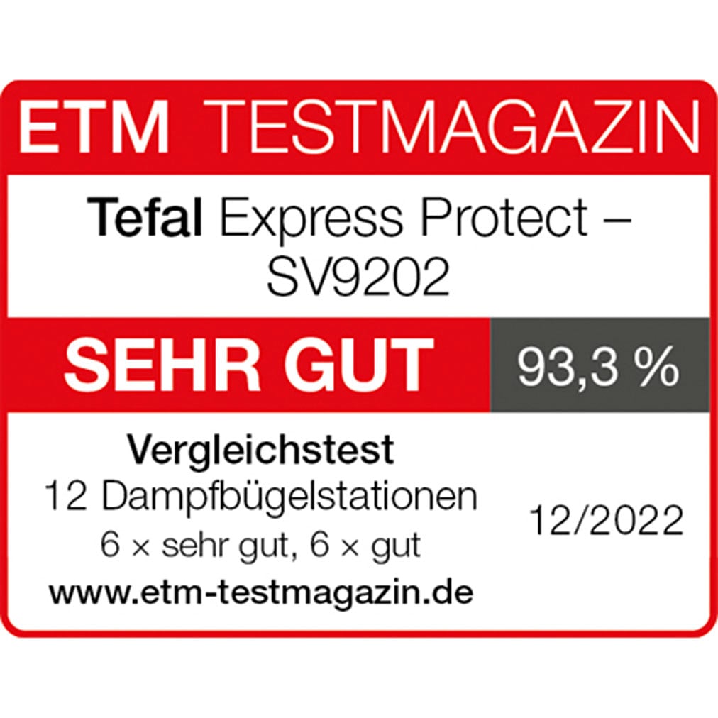 Tefal Dampfbügelstation »Express Protect« 7,5 Bar, Dampfstoß: 520 g/Min., Dauerdampfmenge: 130 g/Min., SV9202