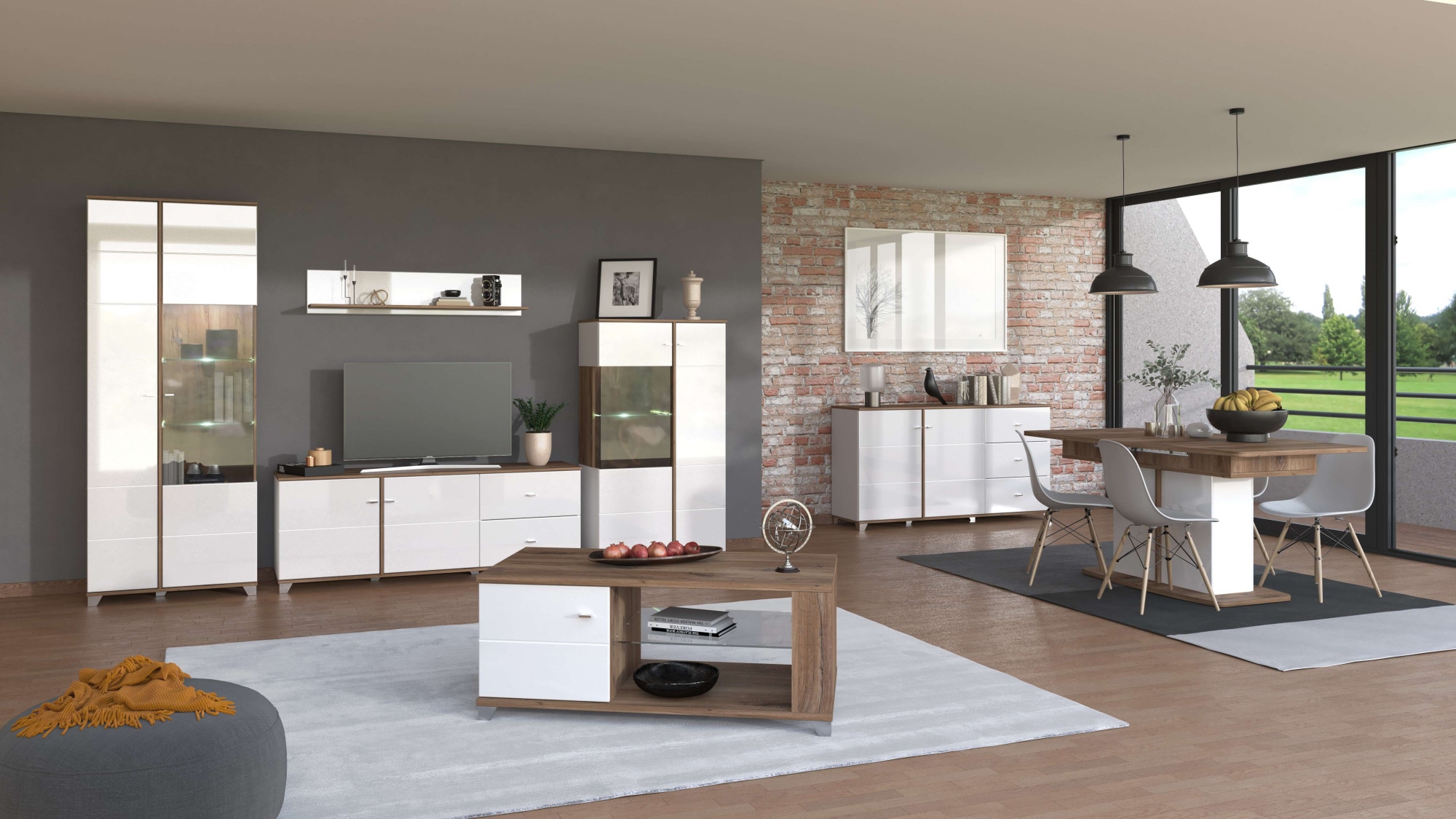INOSIGN Wandboard »Burgundy Schwebendes Regal, Wandregal, Ablage«, Hochglanzfront, 1 Ablageboden, Breite 120 cm
