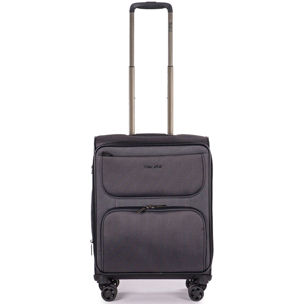 Stratic Weichgepäck-Trolley »Bendigo Light + S, black«, 4 Rollen