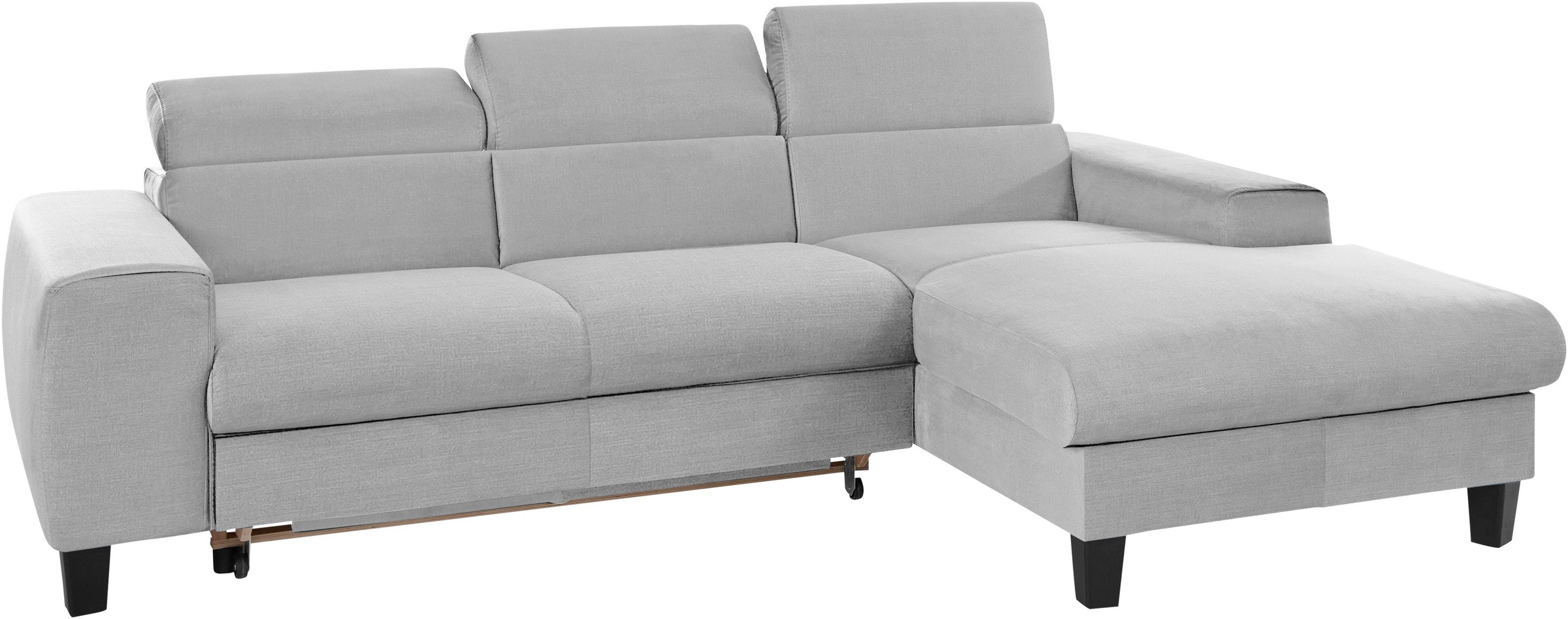 COTTA Polstergarnitur »Morven L-Form«, (Set), Set bestehend aus: Ecksofa mit Kopfteilverstellung & Hocker