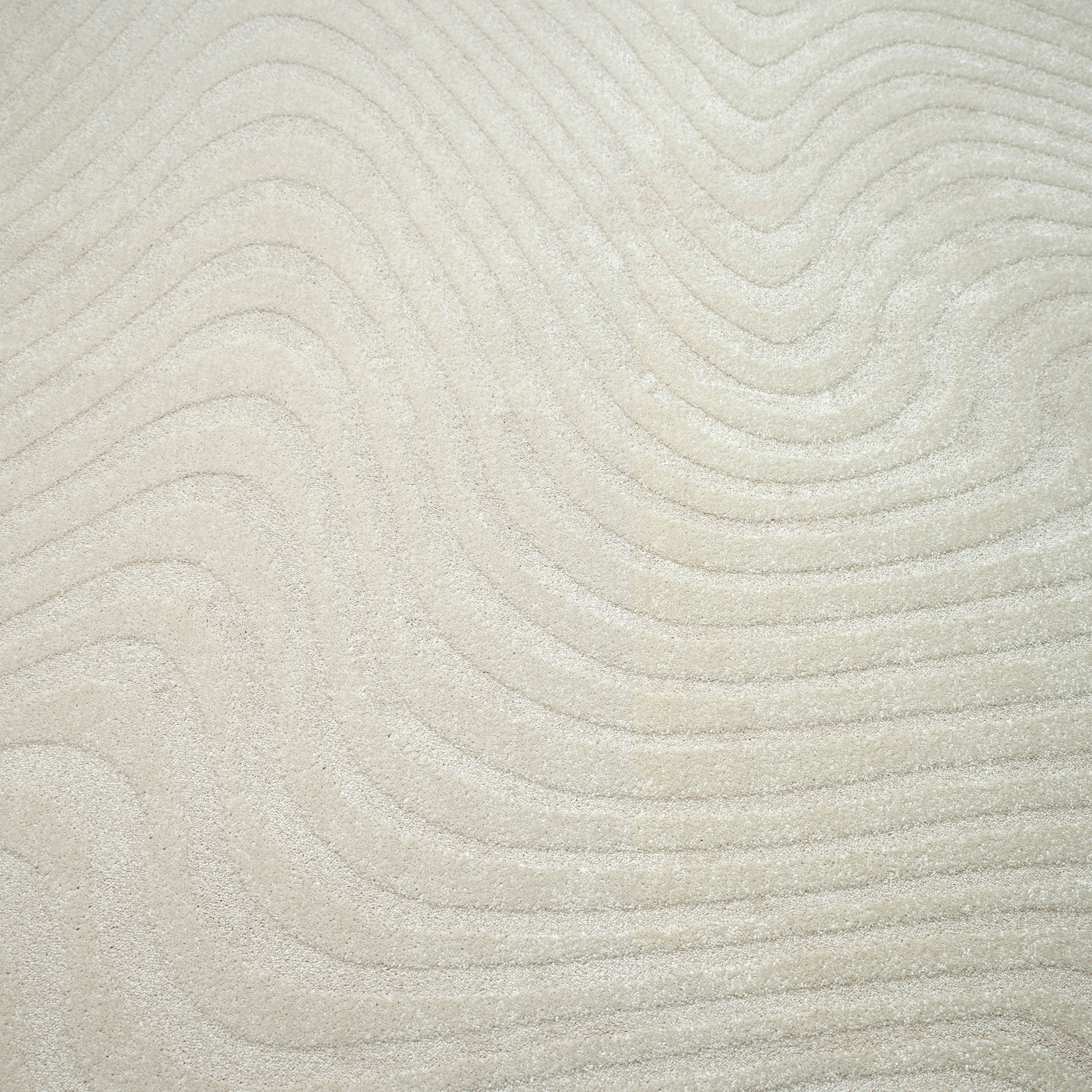 OTTO home Teppich »Vibek, Wellen-Design in Hoch-Tief-Struktur« rechteckig 9 mm Höhe 3D-Effekt, softer Kurzflor, pflegeleicht, Scandi-Look