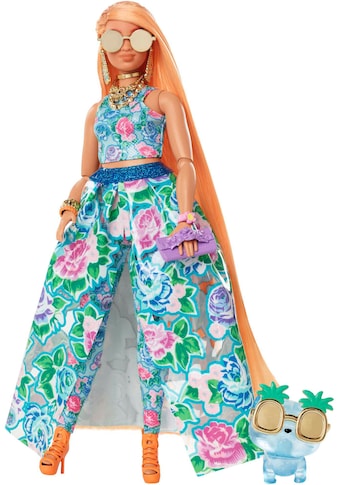 Barbie Anziehpuppe »Extra Fancy im blauen Kleid mit Blumenmuster« kaufen