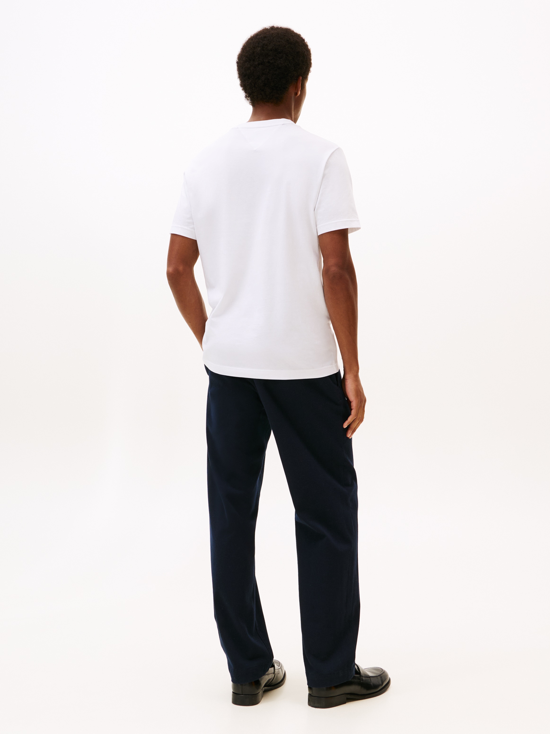 Tommy Hilfiger T-Shirt »LINEAR FLAG GRAPHIC« Rundhals, regular fit, Jersey