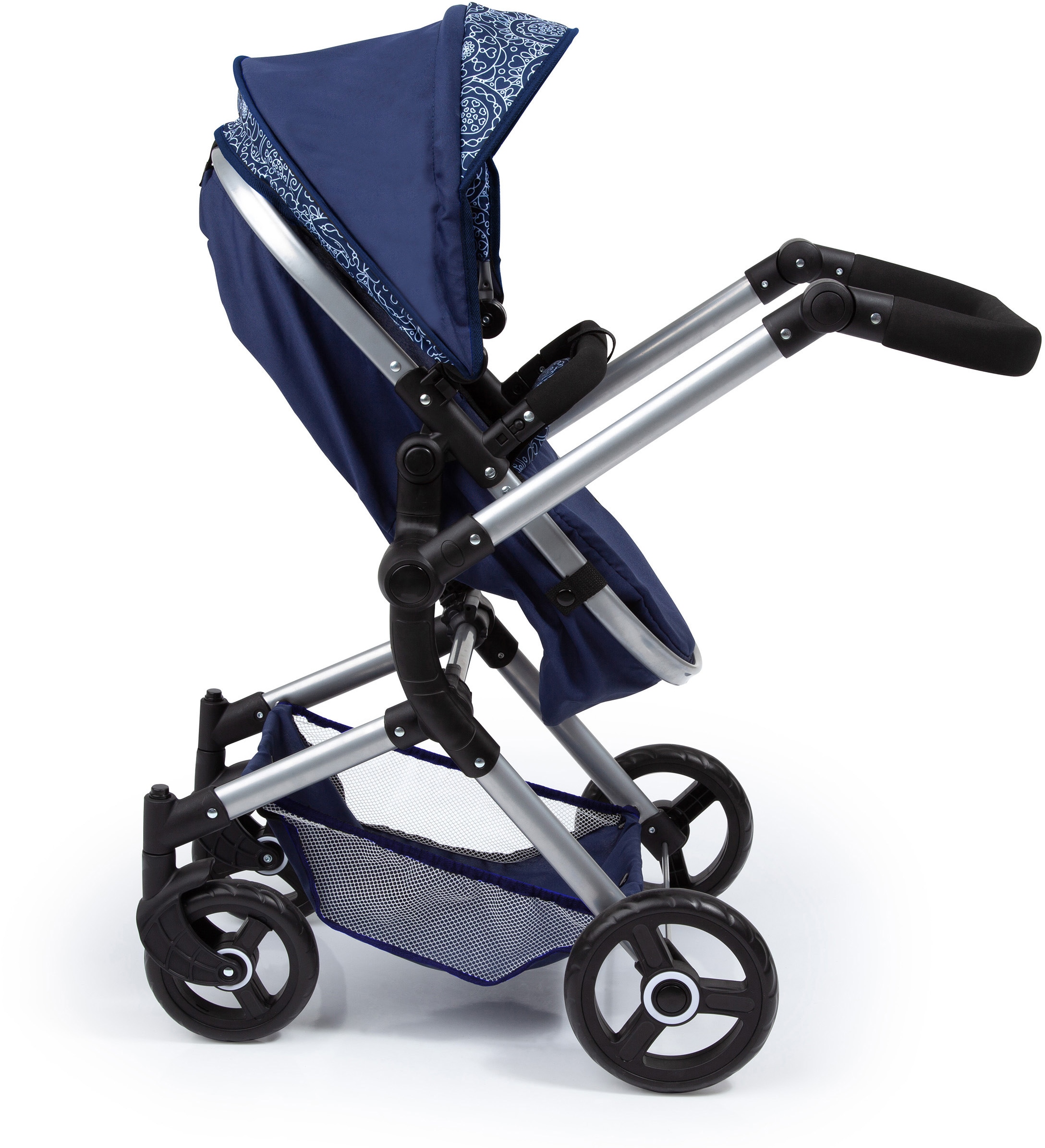 Bayer Kombi-Puppenwagen »Vario, Blau«, inkl. Wickeltasche