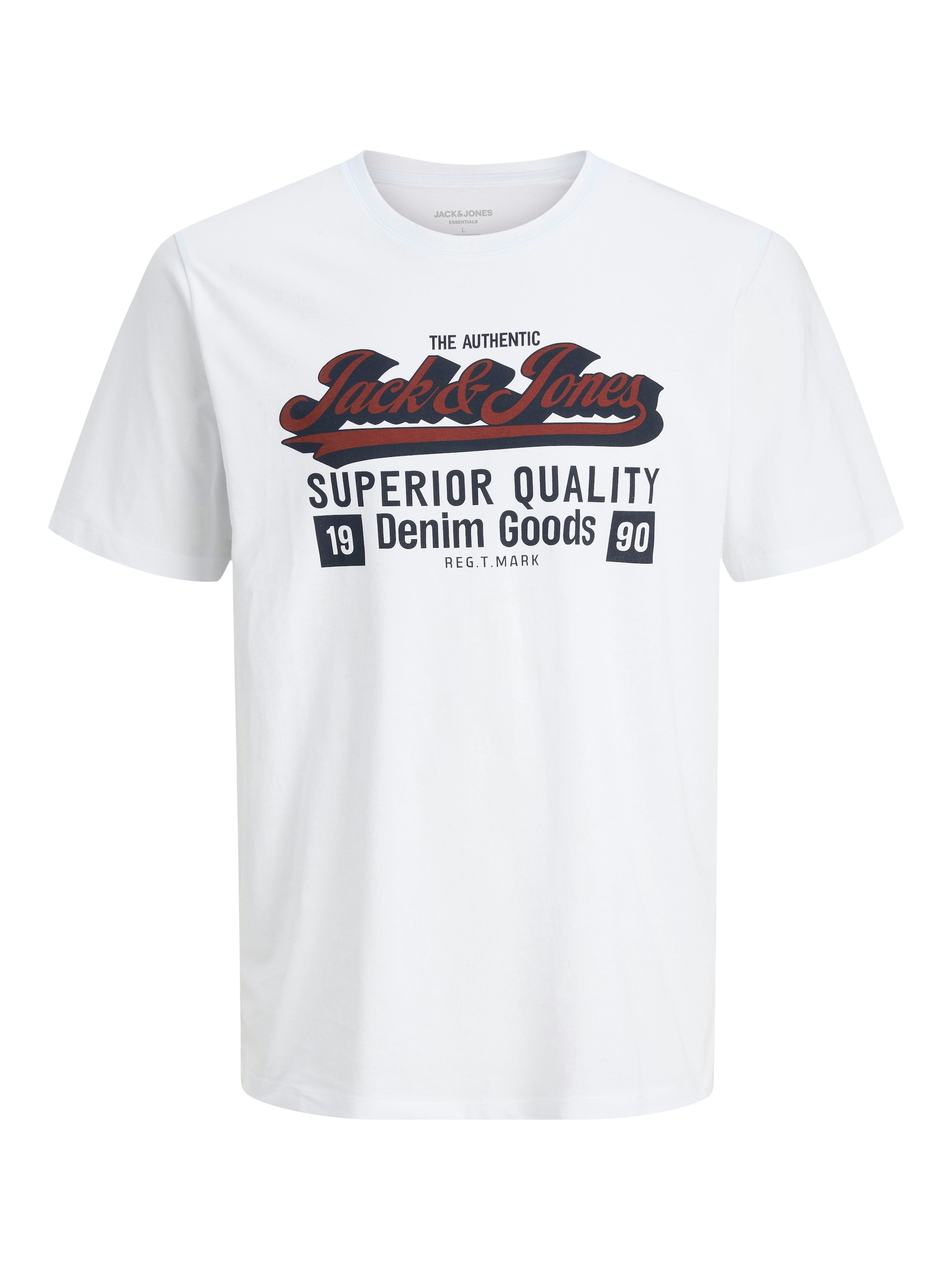 Jack & Jones Rundhalsshirt »JJELOGO TEE SS O-NECK 2 COL AW25 3PK MP«, (Packung, 3 tlg.)