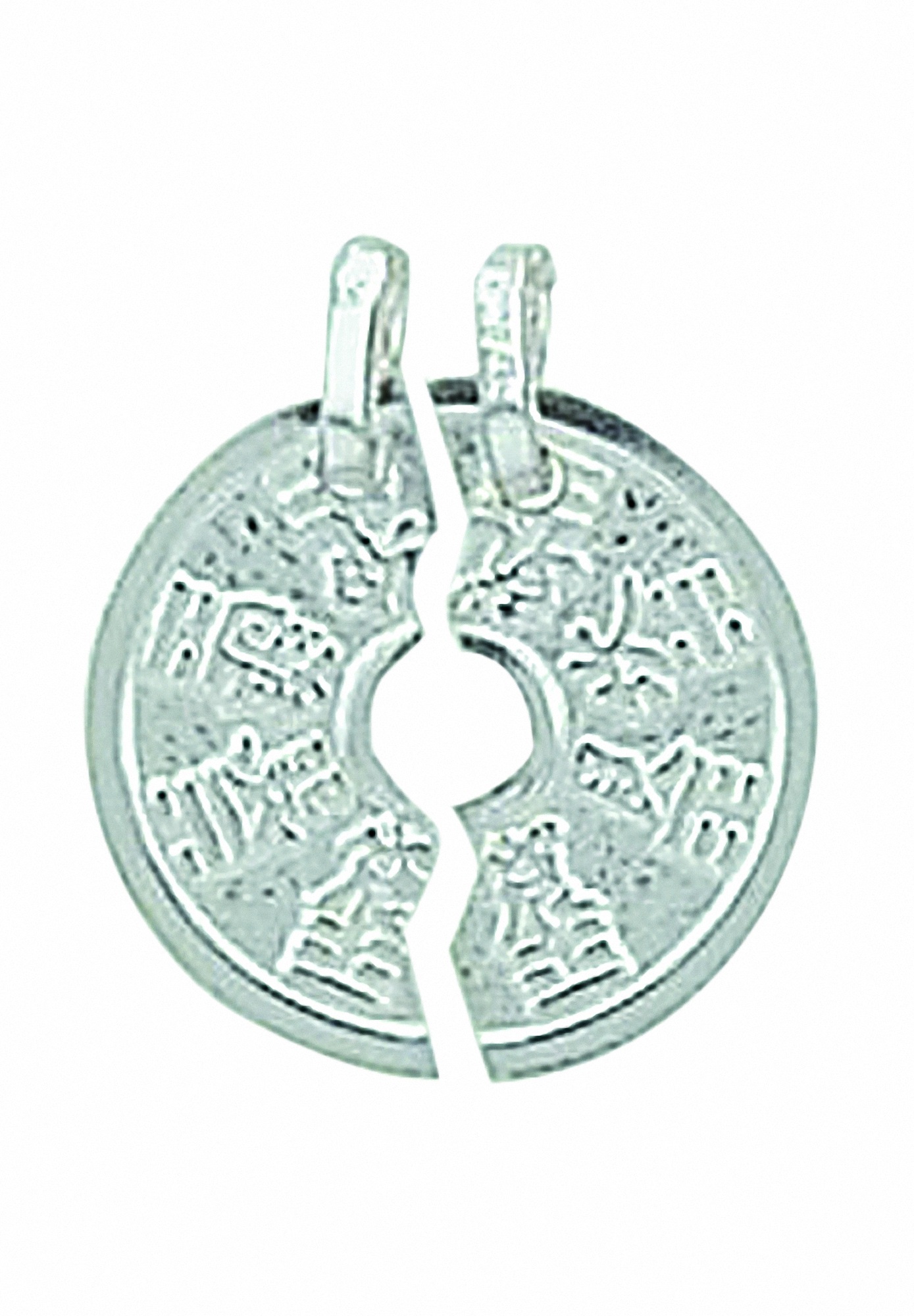 Adelia´s Kettenanhänger »925 Silber Anhänger Partneranhänger Ø 14,6 mm«