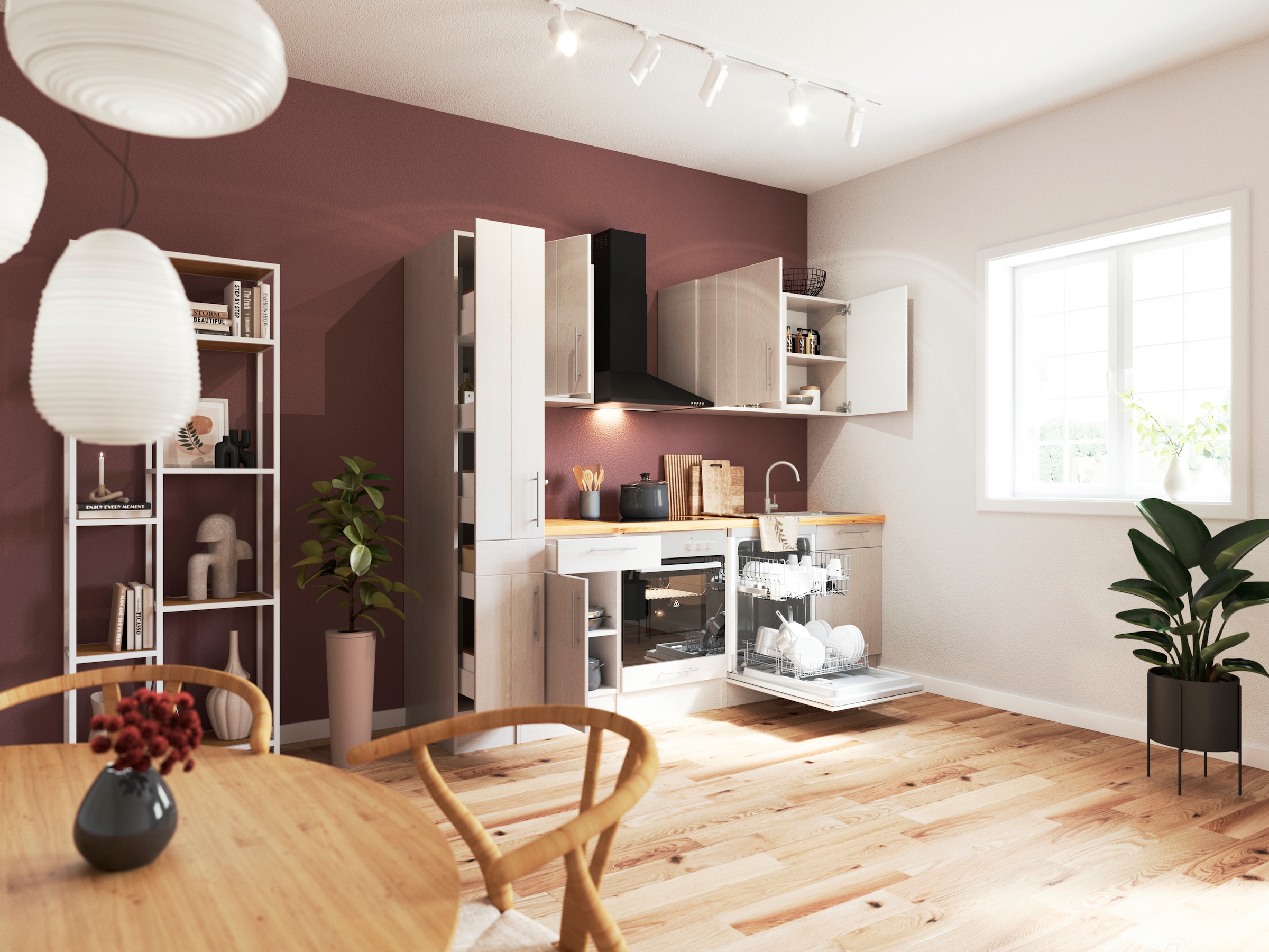 RESPEKTA Küchenzeile »Anton« Breite 250 cm, mit Soft-Close, in exklusiver Konfiguration für OTTO