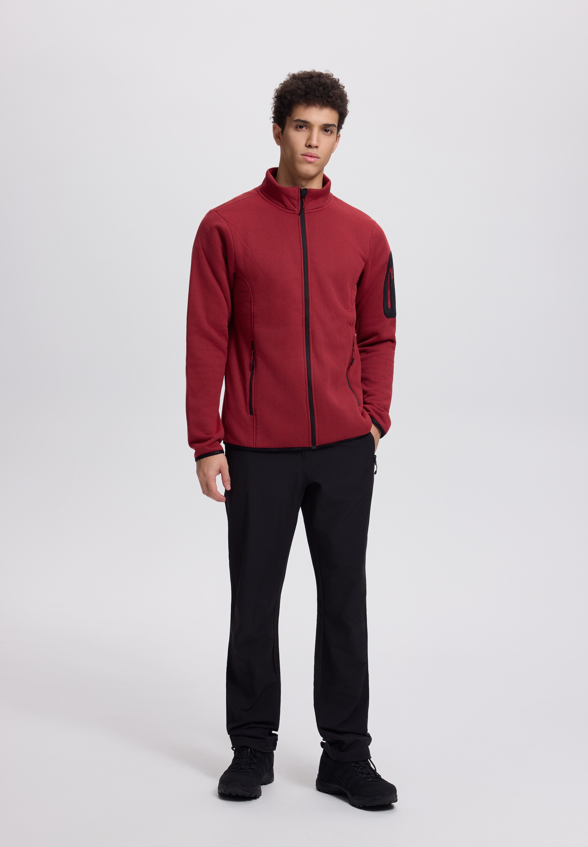 Icepeak Fleecejacke »BREDSTEDT« sportlicher Stil, mit Stehkragen, mit Reißverschlusstaschen