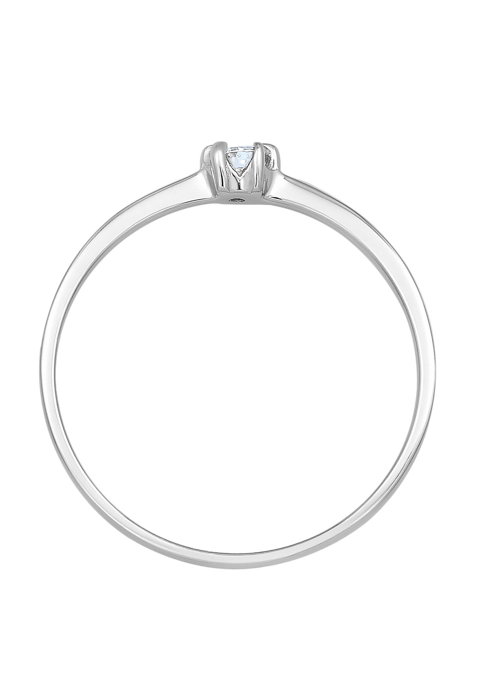 Elli DIAMONDS Verlobungsring »Ring Diamant Weiß Brillantschliff (0.11 ct) 585 Weißgold«