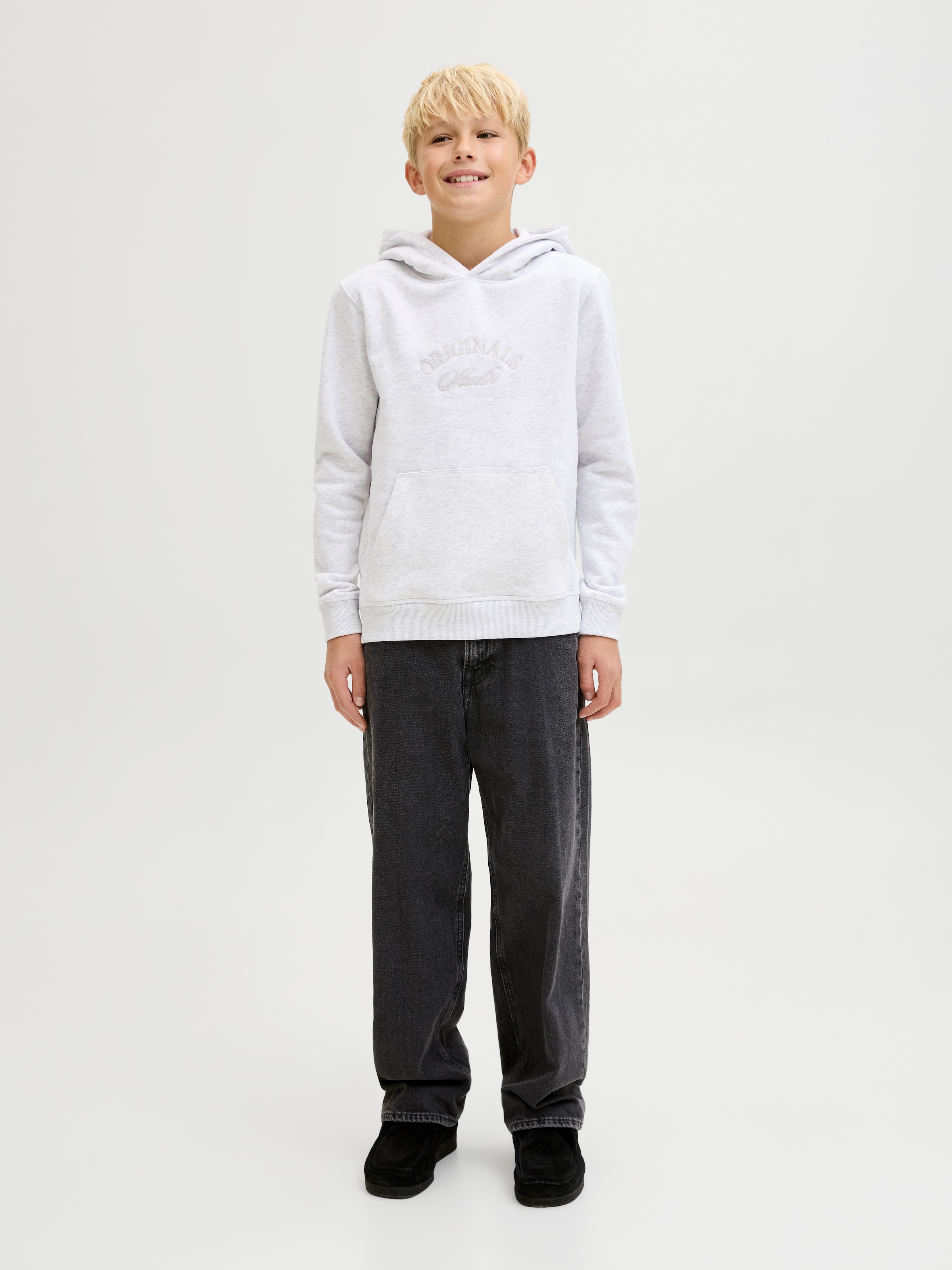 Jack & Jones Junior Kapuzensweatshirt »JORBLEECKER BRANDING SWEAT HOOD BF JNR«
