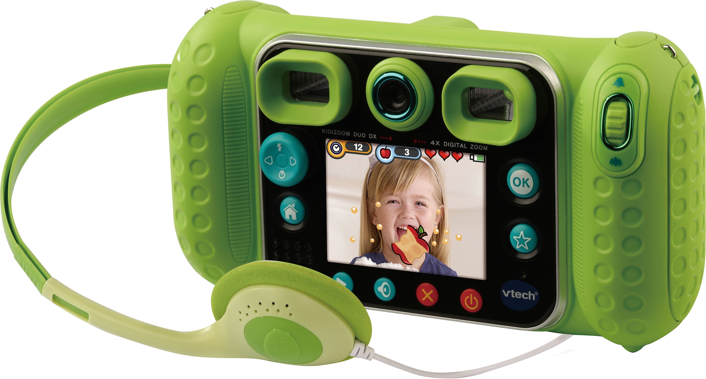 Vtech® Kinderkamera »Kidizoom Duo DX, grün«, 5 MP, inklusive Kopfhörer bei | Spielzeug-Kameras